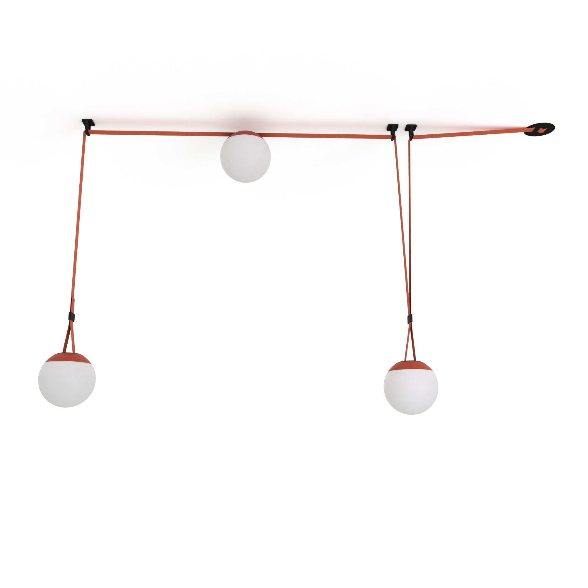 Lámpara configurable "Axia 6" - KIT 3 lámparas bola 12W + cinta textil eléctrica + accesorios