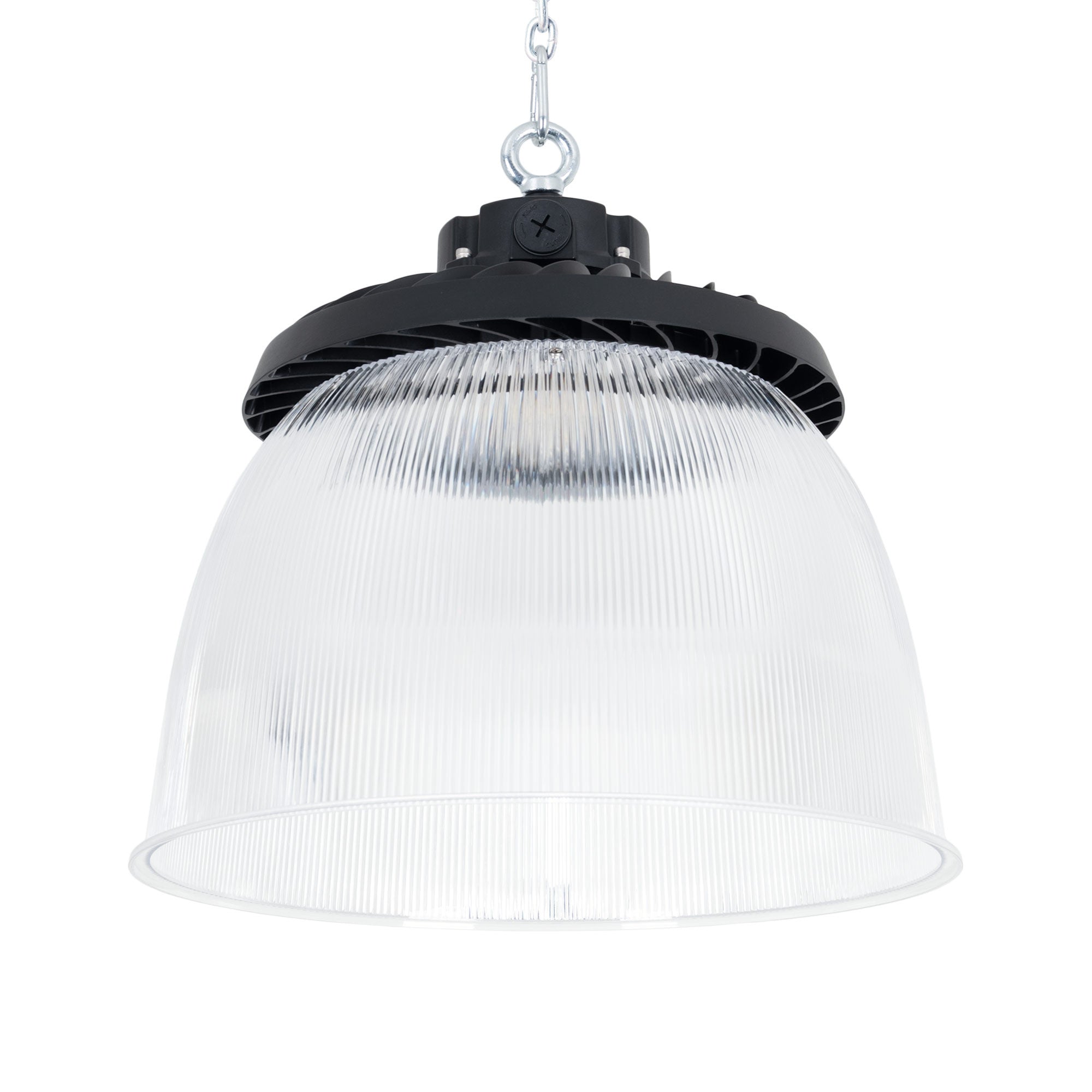 Difusor lumínico de policarbonato para campana LED industrial B8155-200W - B8150-200 - Ángulo 90°