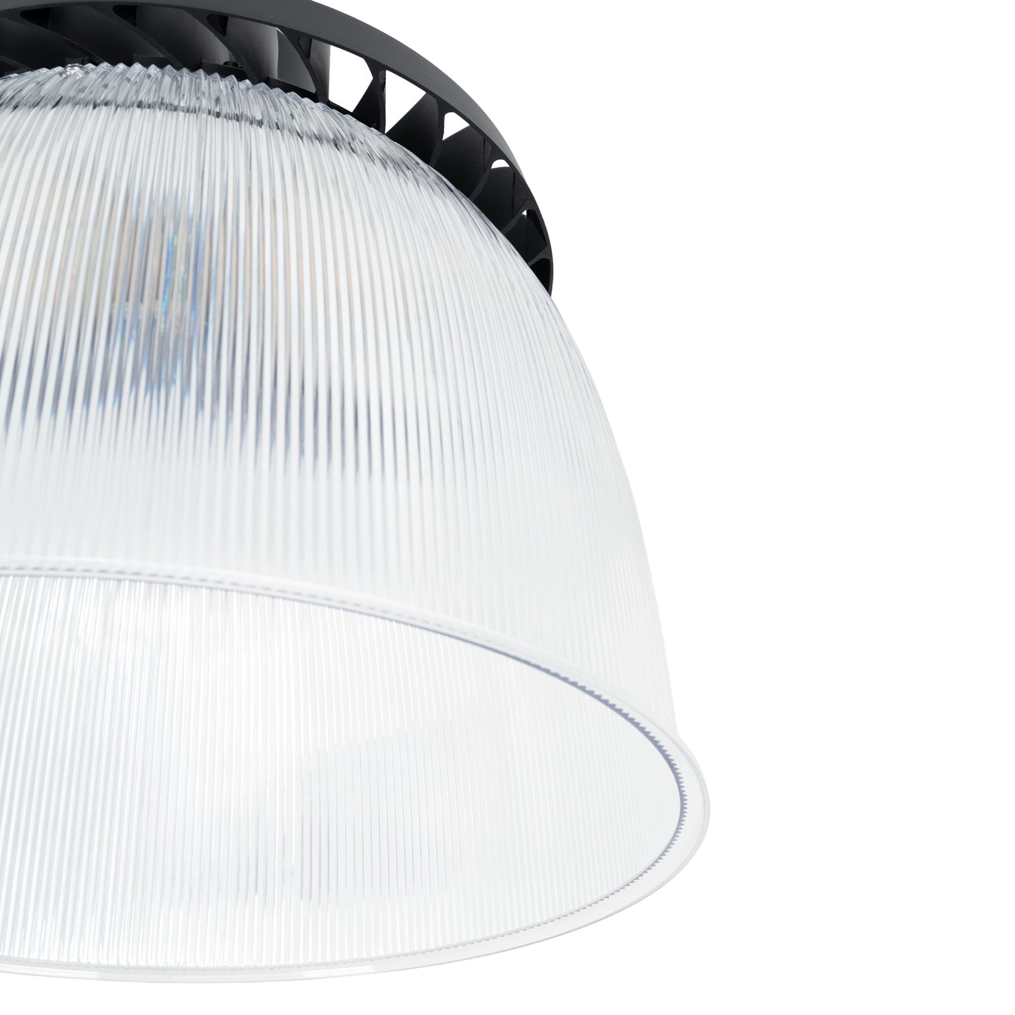Difusor lumínico de policarbonato para campana LED industrial B8155-200W - B8150-200 - Ángulo 90°