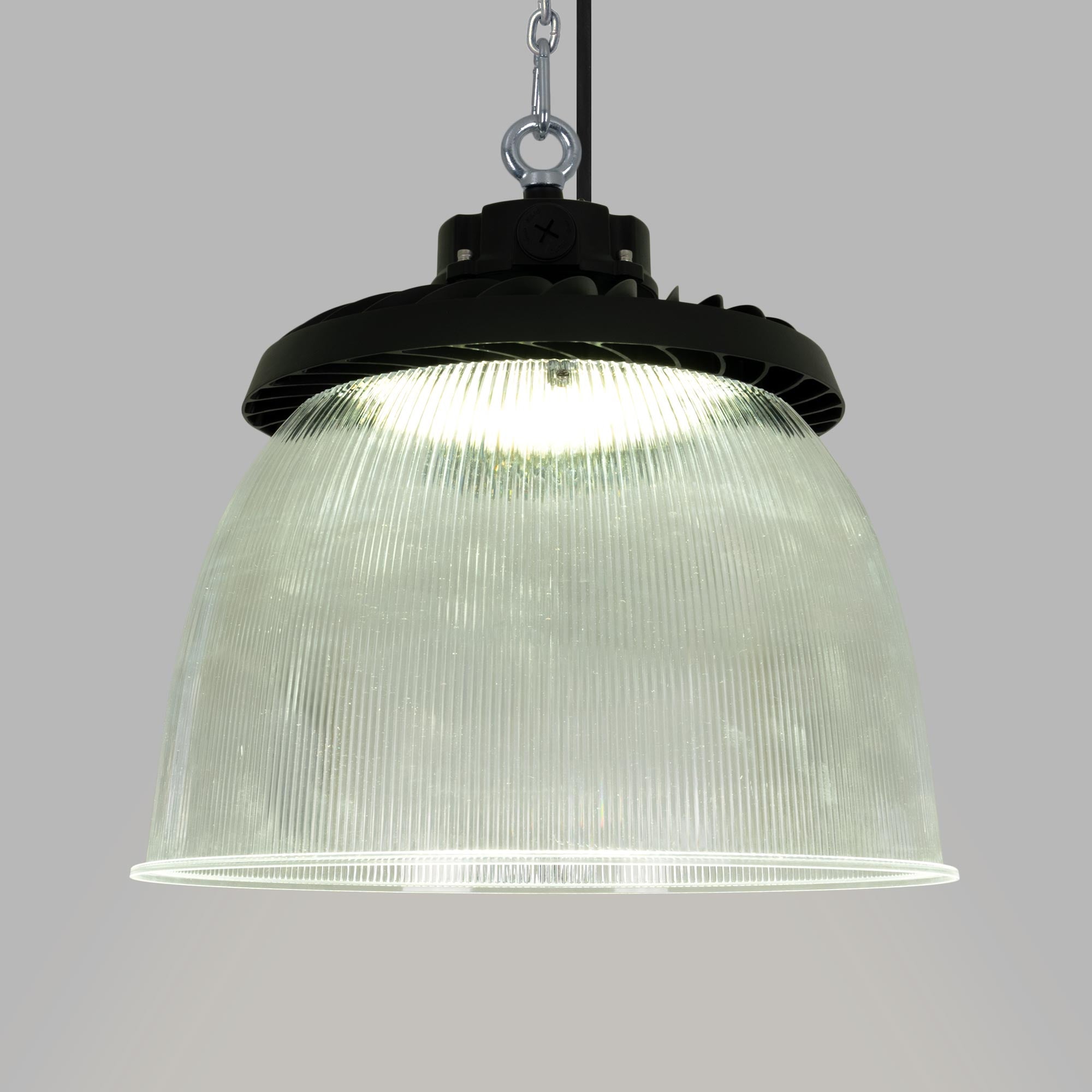 Difusor lumínico de policarbonato para campana LED industrial B8155-200W - B8150-200 - Ángulo 90°