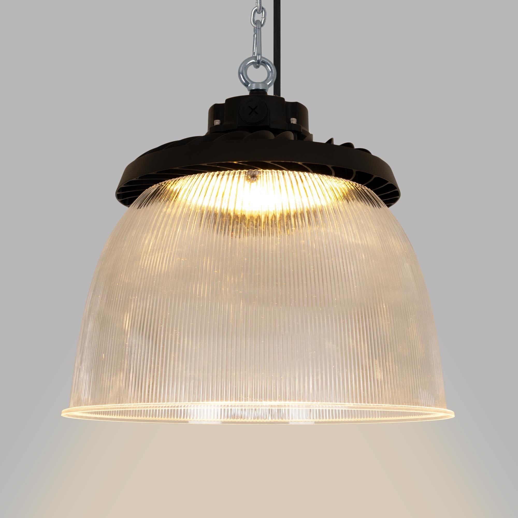 Difusor lumínico de policarbonato para campana LED industrial B8155-200W - B8150-200 - Ángulo 90°