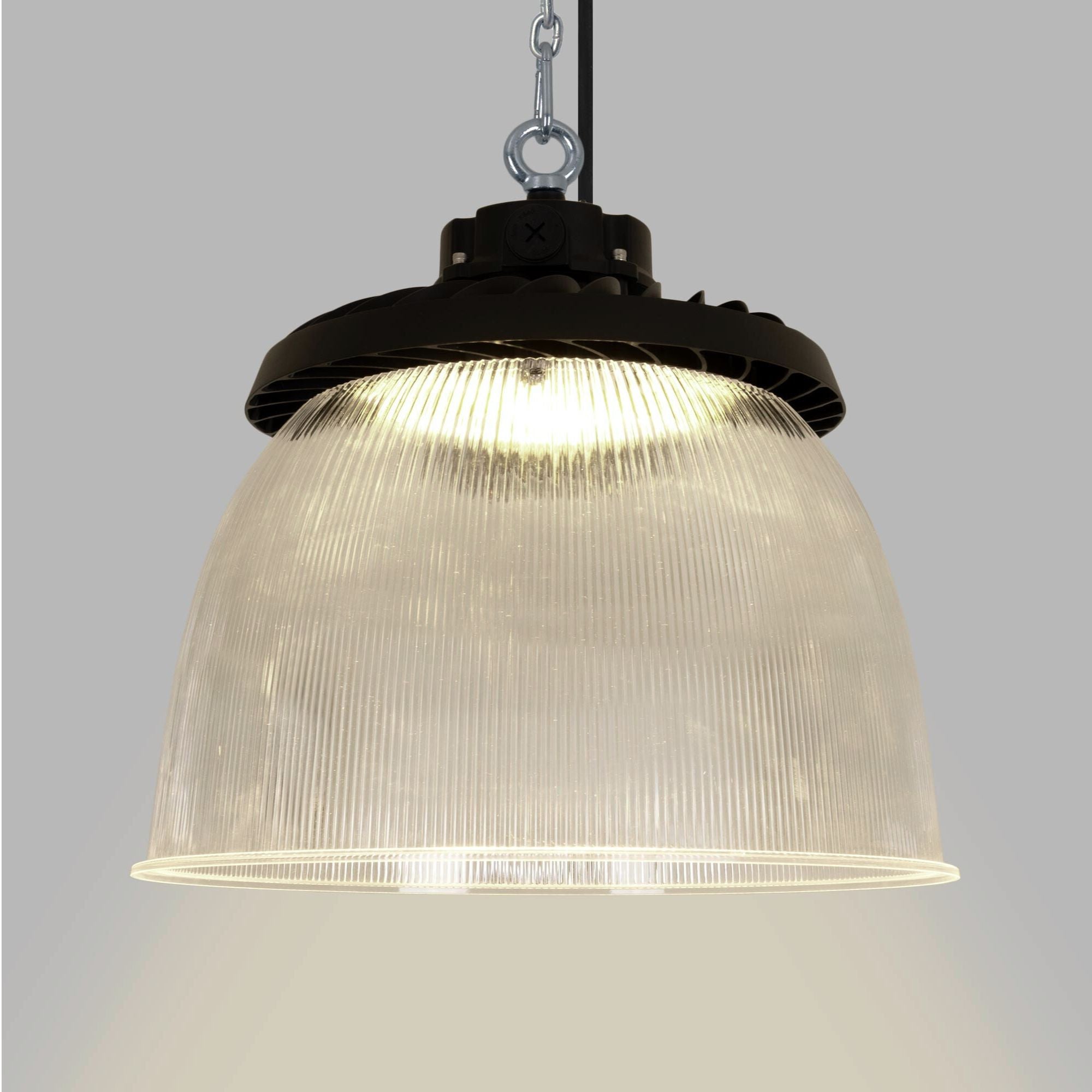 Difusor lumínico de policarbonato para campana LED industrial B8155-200W - B8150-200 - Ángulo 90°