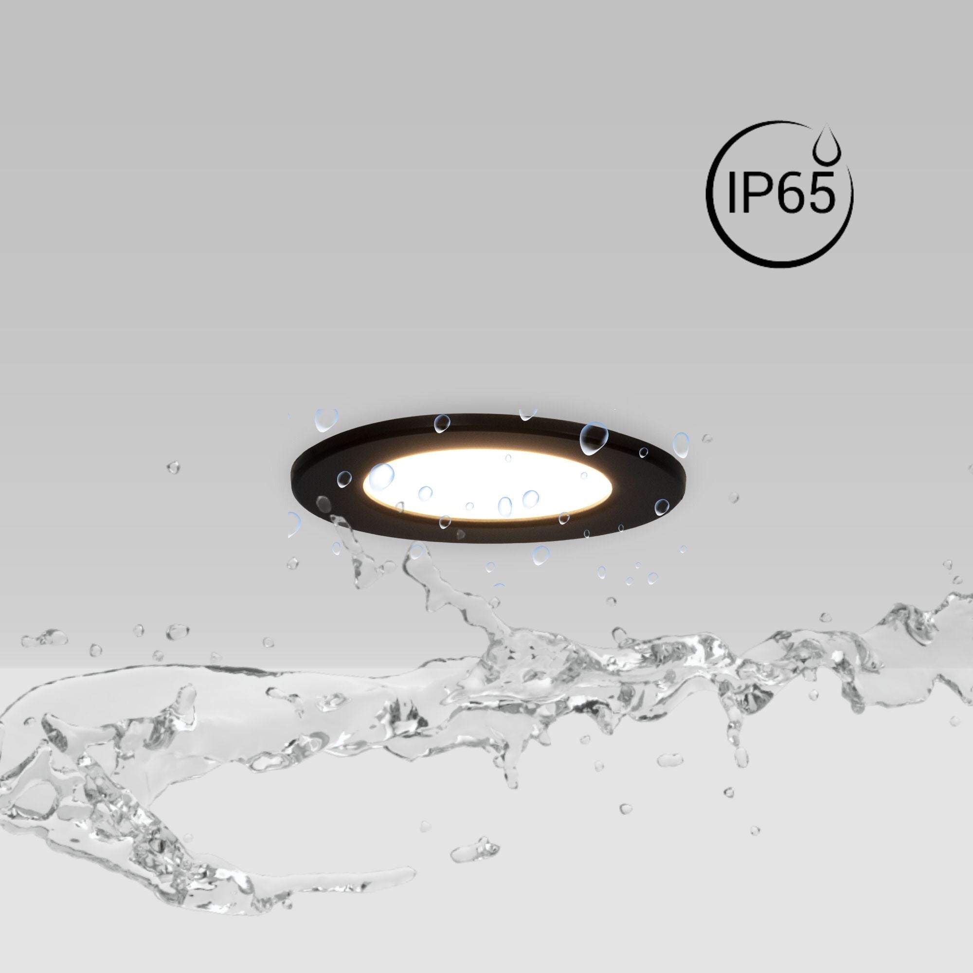 Kit Downlight LED exterior 5W - IP65 - Aro intercambiable - TRIAC regulable - Corte Ø68mm