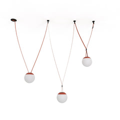 Lámpara configurable "Axia 6" - KIT 3 lámparas bola 12W + cinta textil eléctrica + accesorios