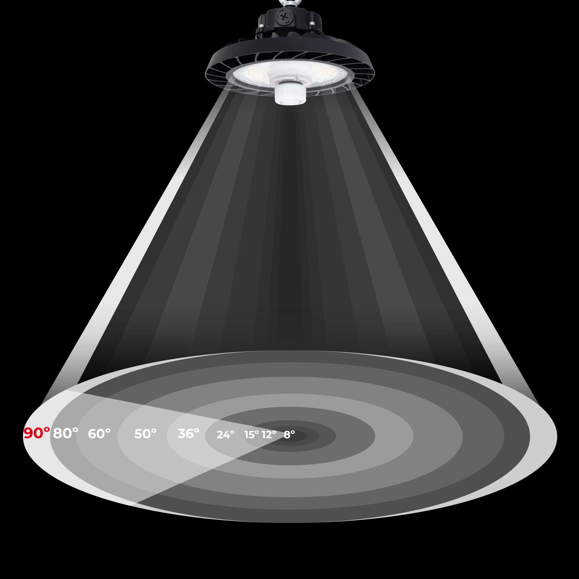 Campana LED UFO industrial 150W - CCT - Con sensor de movimiento - 170lm/W - Driver LIFUD - IP65 - 5 años garantía