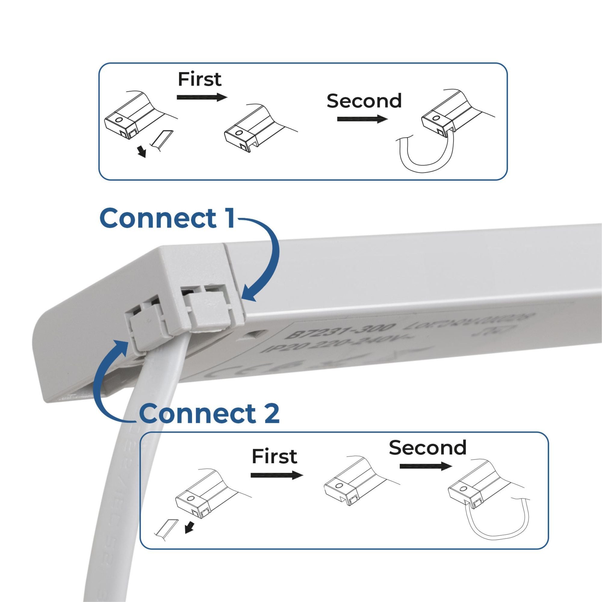 Regleta LED bajo mueble 8W - CCT - Con sensor - 60cm