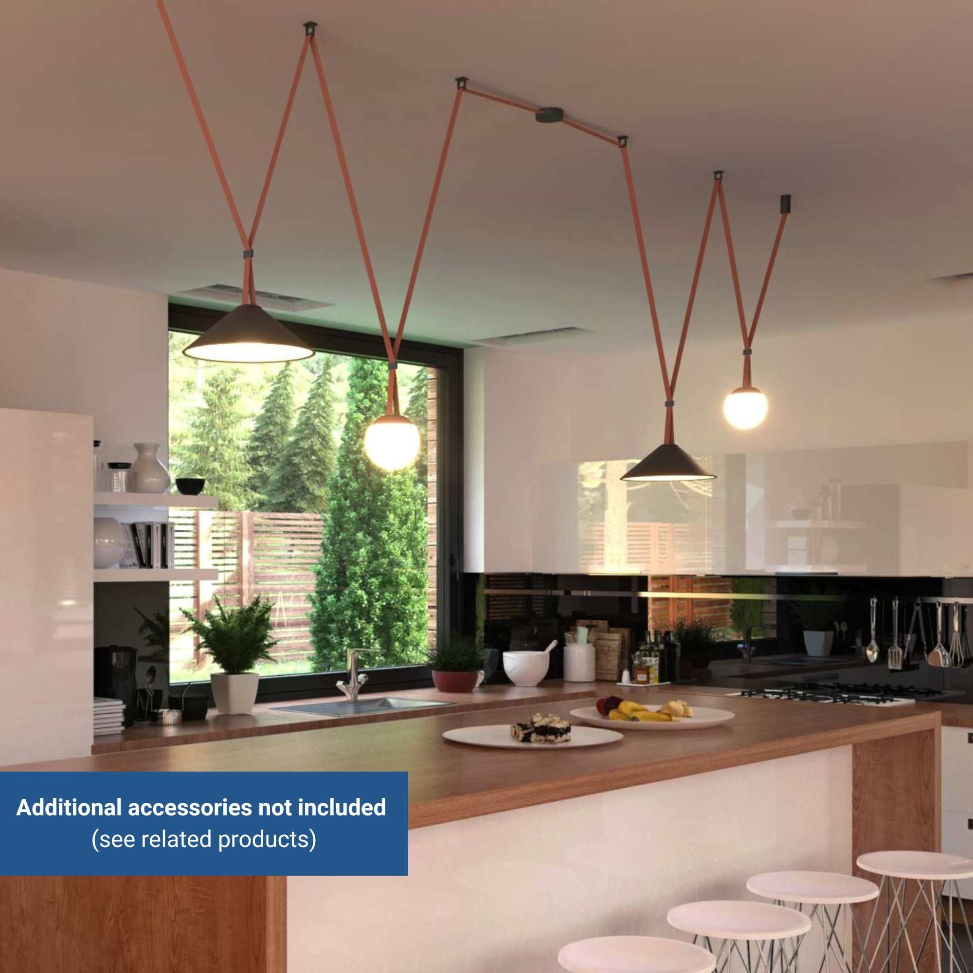 Lámpara CONO para sistema "Axia" - 12W - 48V - Luz cálida