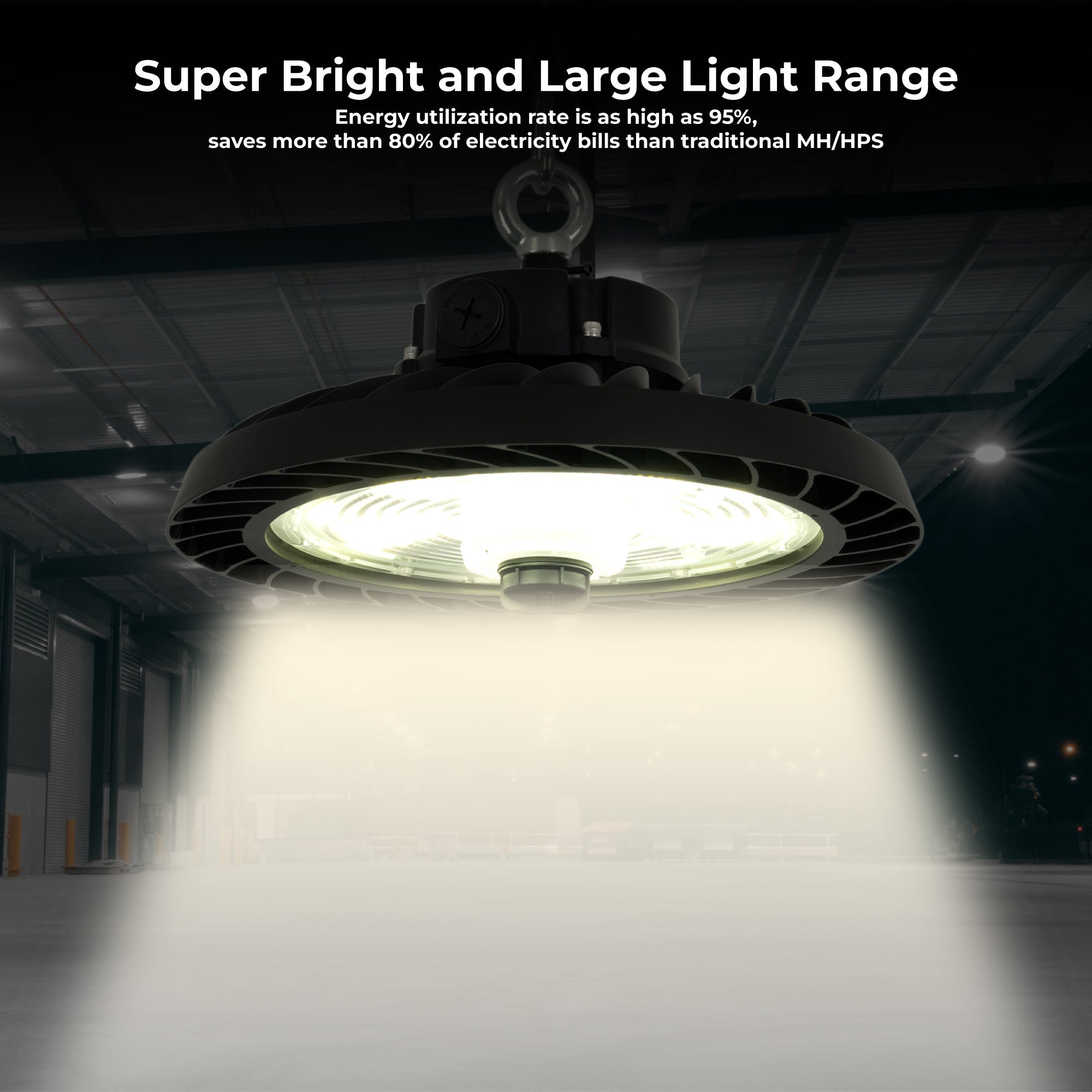 Campana LED industrial 200W - CCT - 170lm/W - Driver LIFUD - IP65 - 10 años garantía
