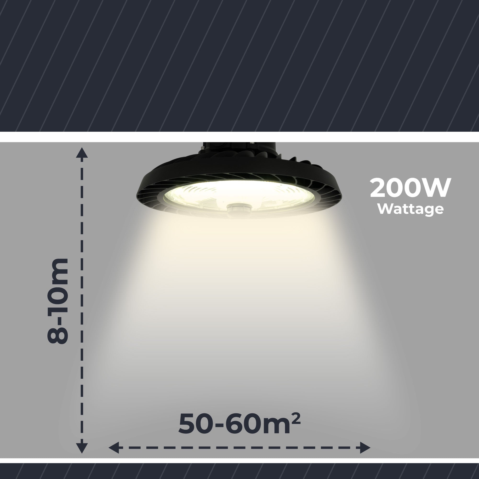 Campana LED industrial 200W - CCT - 170lm/W - Driver LIFUD - IP65 - 10 años garantía