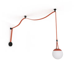 Lámpara configurable "Axia 4" - KIT lámpara bola 12W + cinta textil eléctrica + accesorios