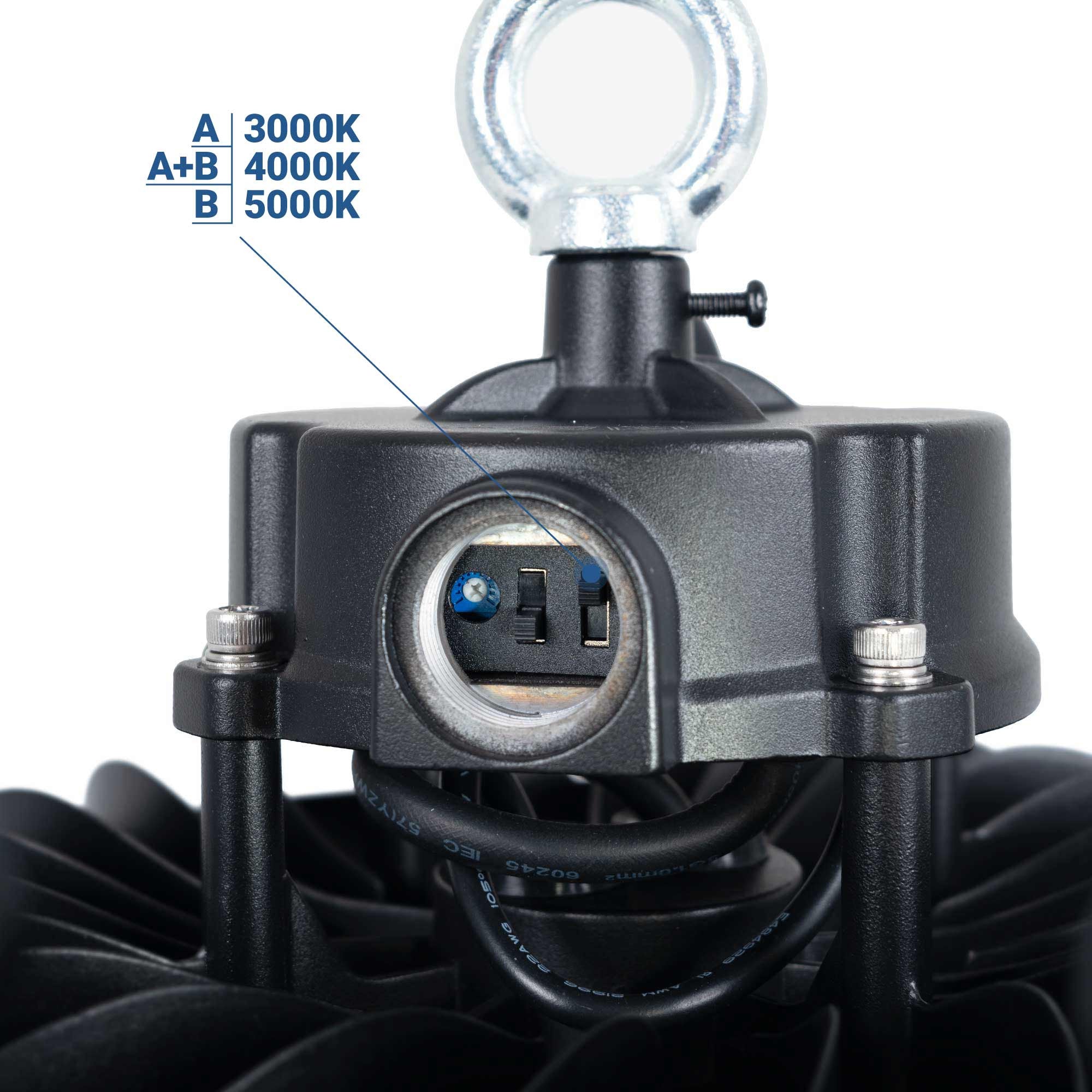 Campana LED UFO industrial 200W - CCT - Con sensor de movimiento - 170lm/W - Driver LIFUD - IP65 - 5 años garantía