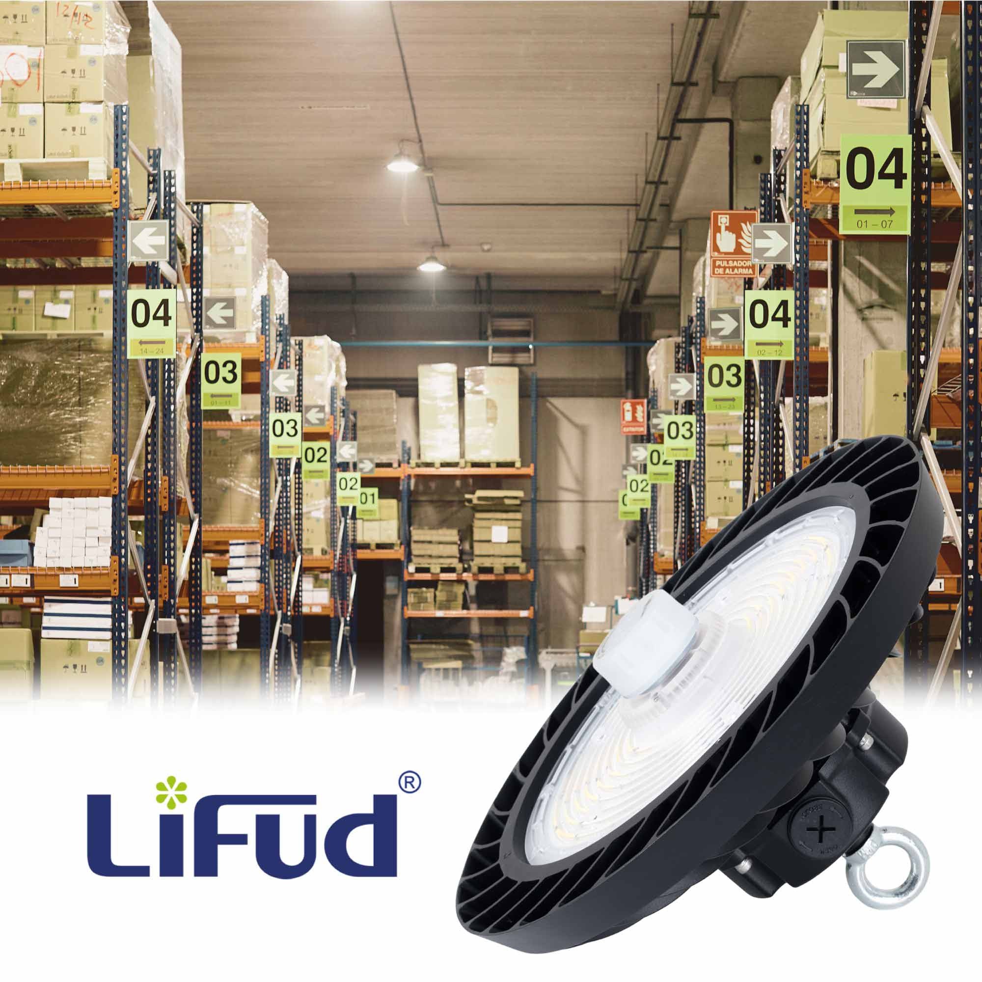Campana LED UFO industrial 200W - CCT - Con sensor de movimiento - 170lm/W - Driver LIFUD - IP65 - 5 años garantía