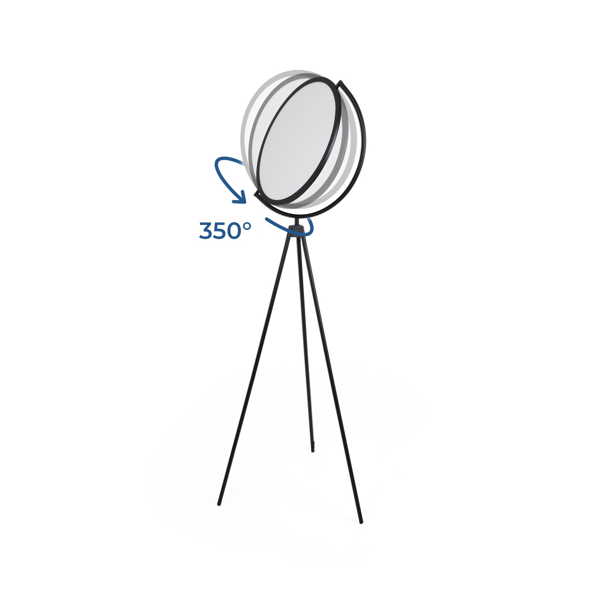 Lámpara de pie LED diseño "Eyes" - 26W - Luz cálida