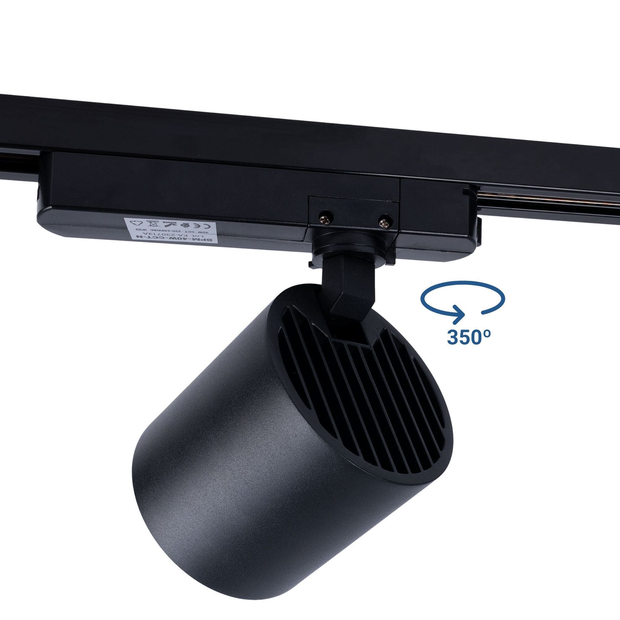 Proyector LED para carril monofásico 40W - Moda y retail