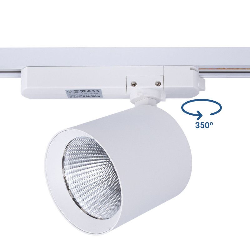 Proyector LED para carril monofásico 40W - Moda y retail