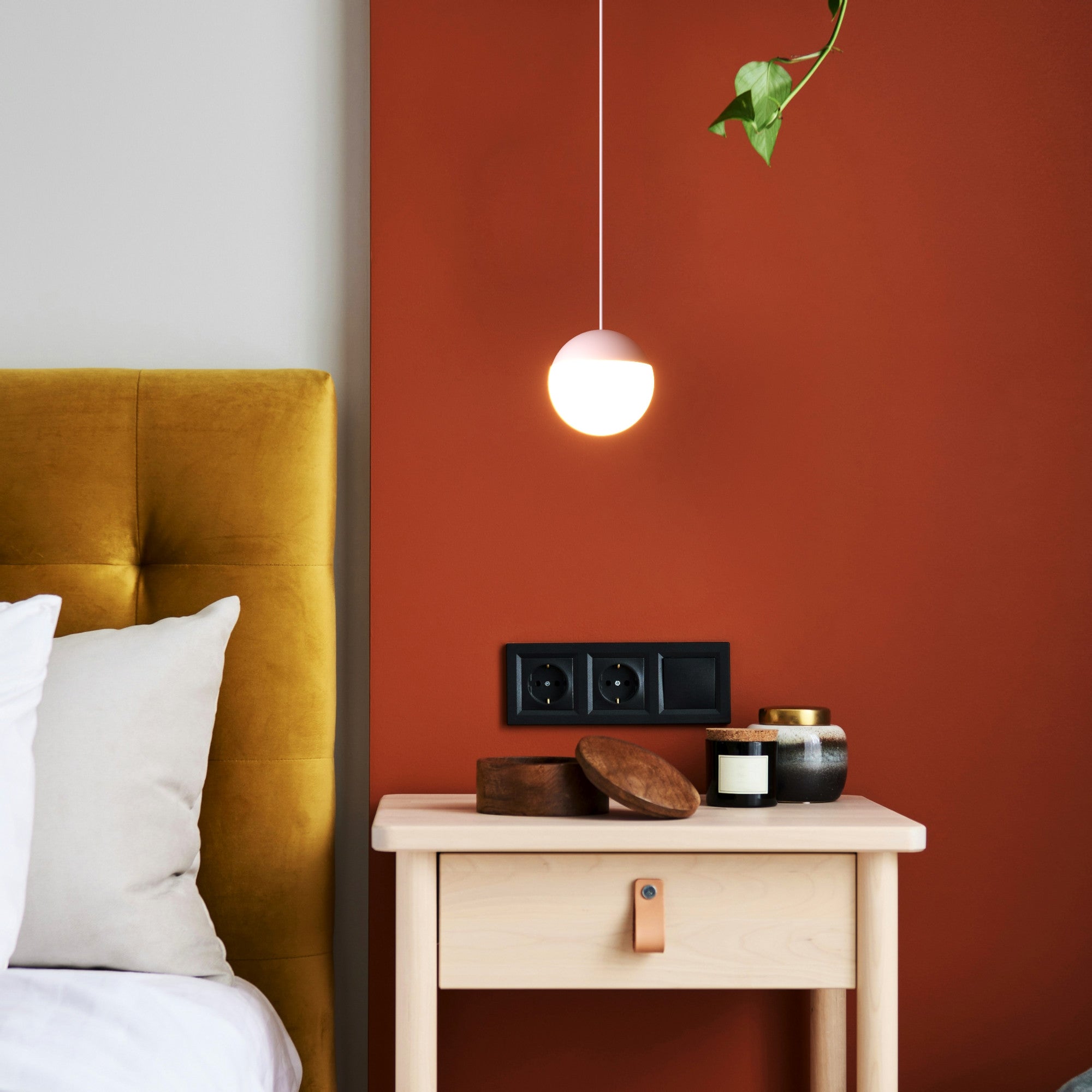Lámpara colgante LED esférica "ASTRO" - 9W - Luz cálida