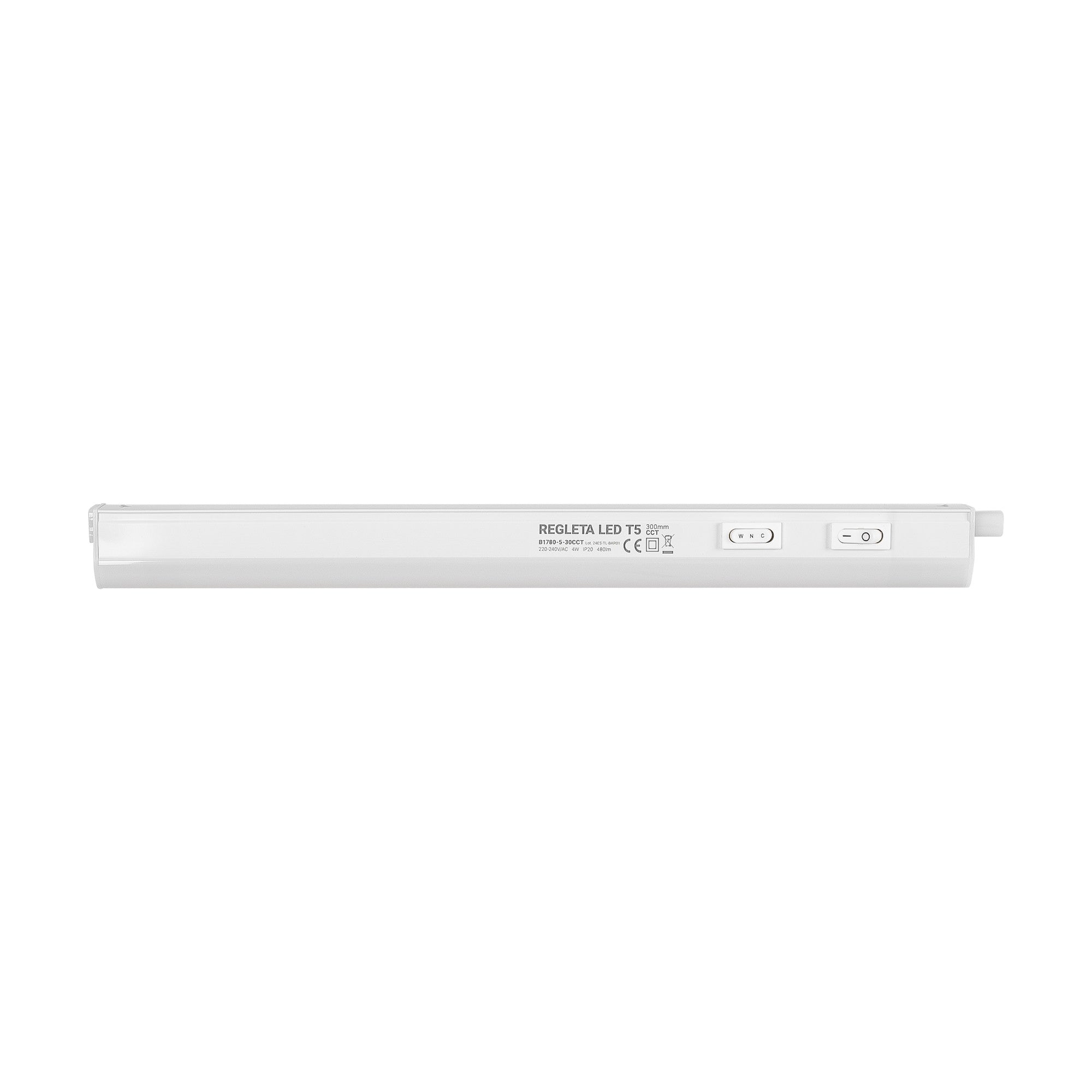 Regleta LED bajo mueble T5 - 4W - CCT - 30 cm - Opal