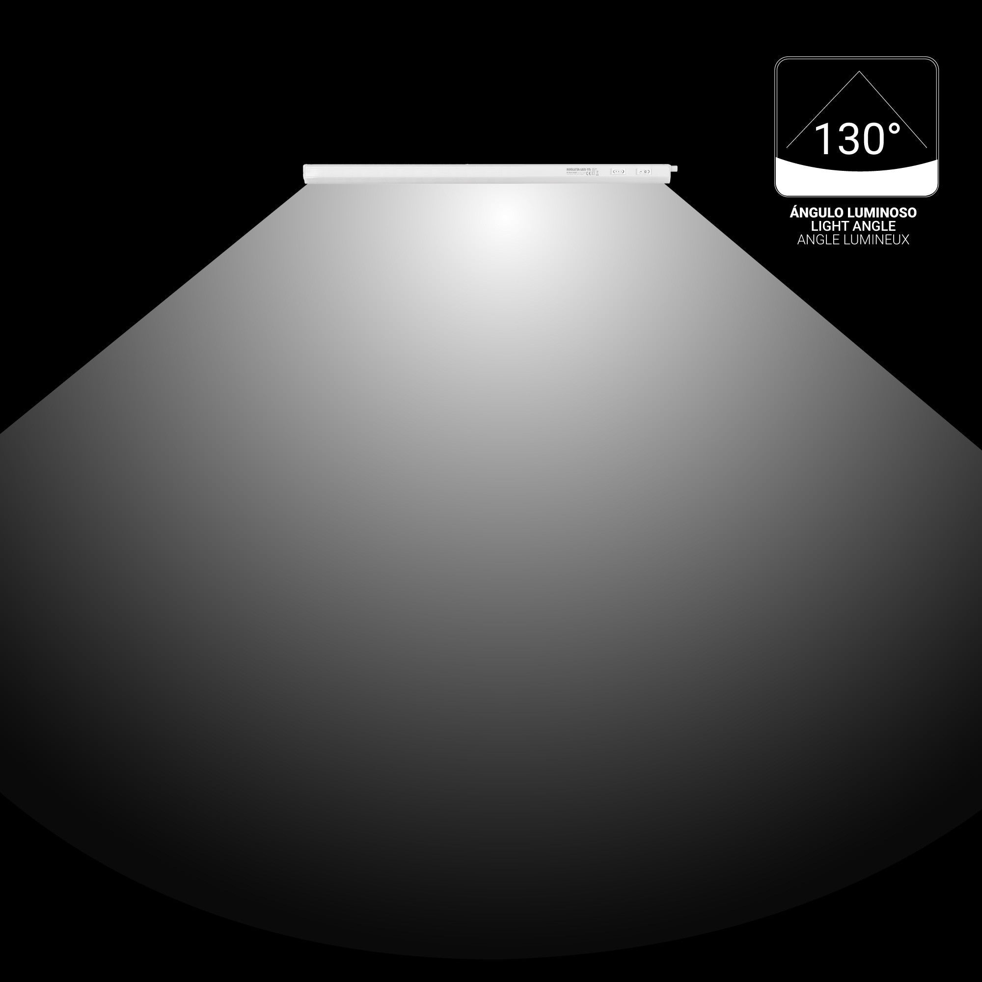 Regleta LED bajo mueble T5 12W CCT 90 cm | Luz blanca ajustable + interruptor