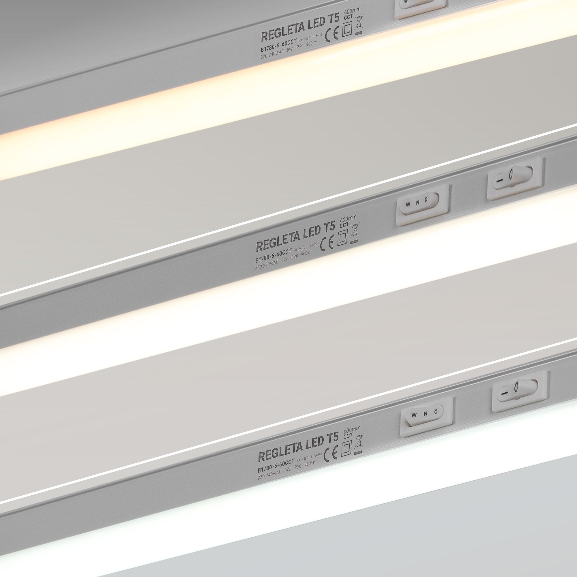 Regleta LED bajo mueble T5 - 8W - CCT - 60 cm - Opal