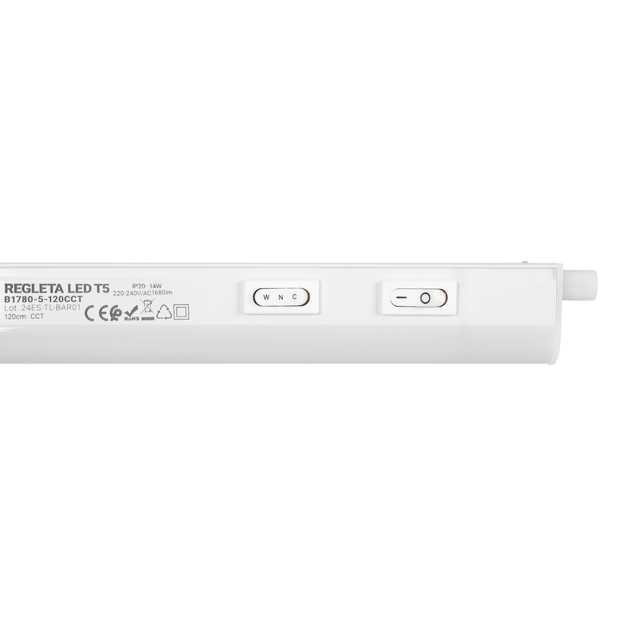 Regleta LED bajo mueble T5 - 14W - CCT - 120 cm - Opal