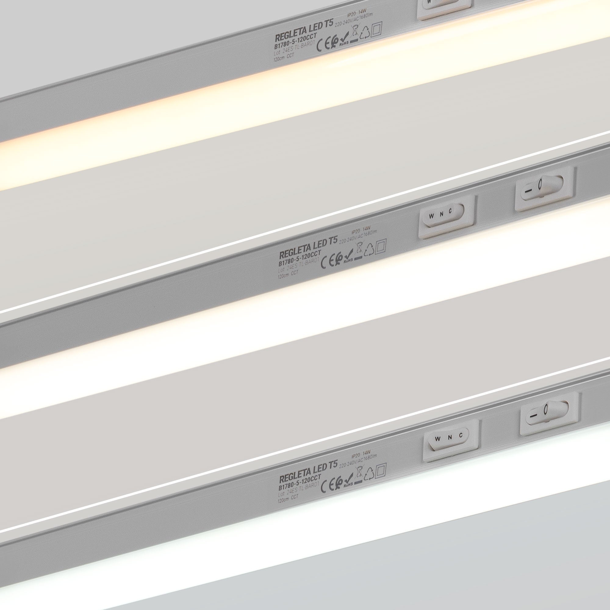 Regleta LED bajo mueble T5 - 14W - CCT - 120 cm - Opal
