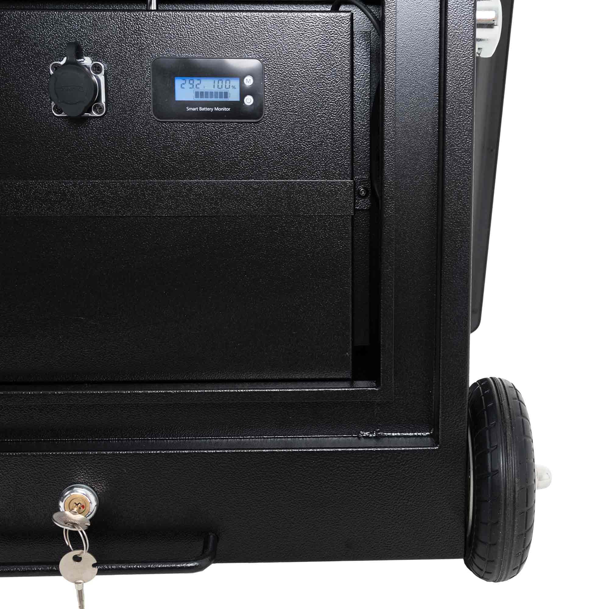 Display publicitario portátil 43'' para interior con ruedas y batería - LCD Full HD