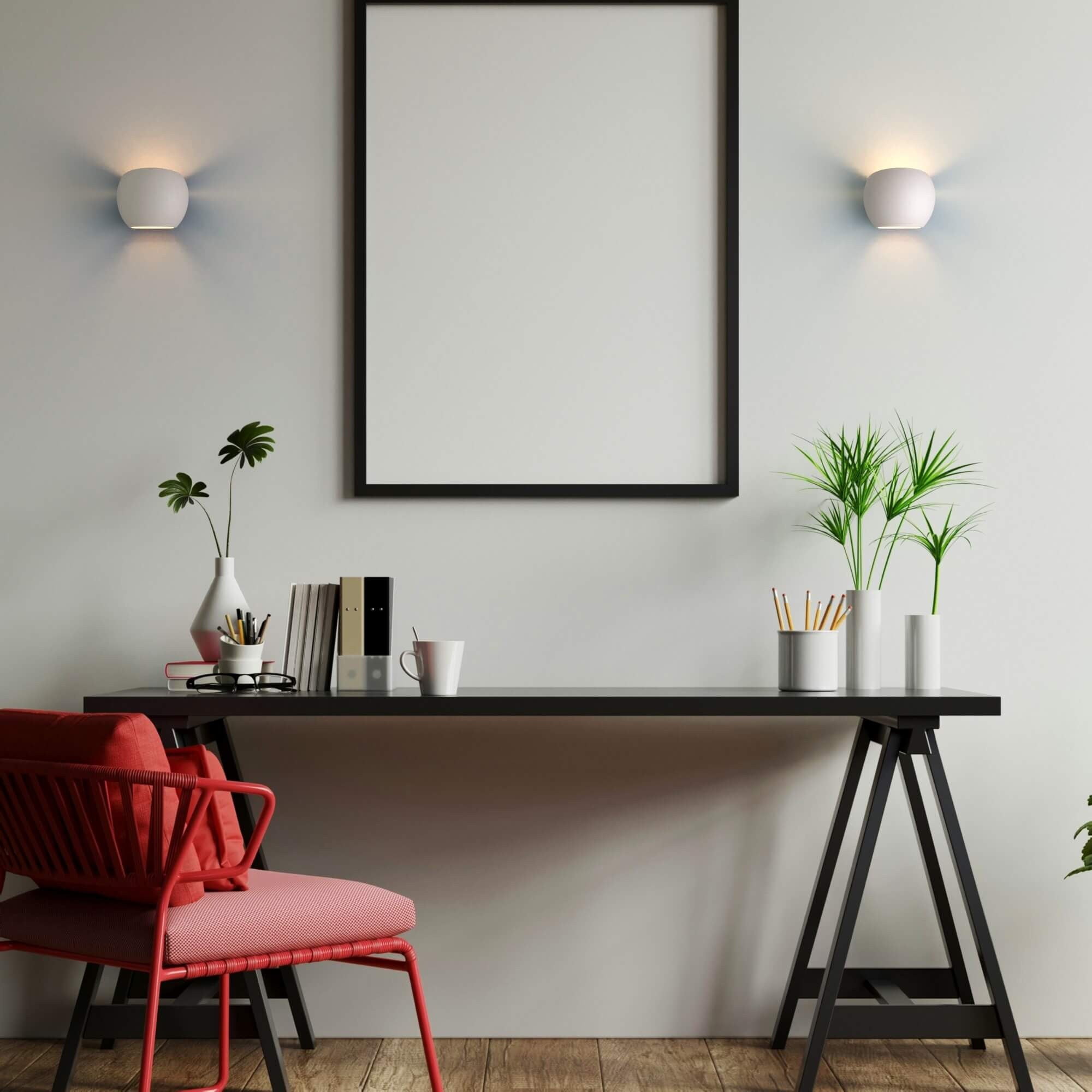 Aplique de pared concreto "Ball" - Up & down - 1 x G9