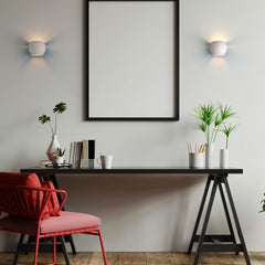 Aplique de pared concreto "Ball" - Up & down - 1 x G9