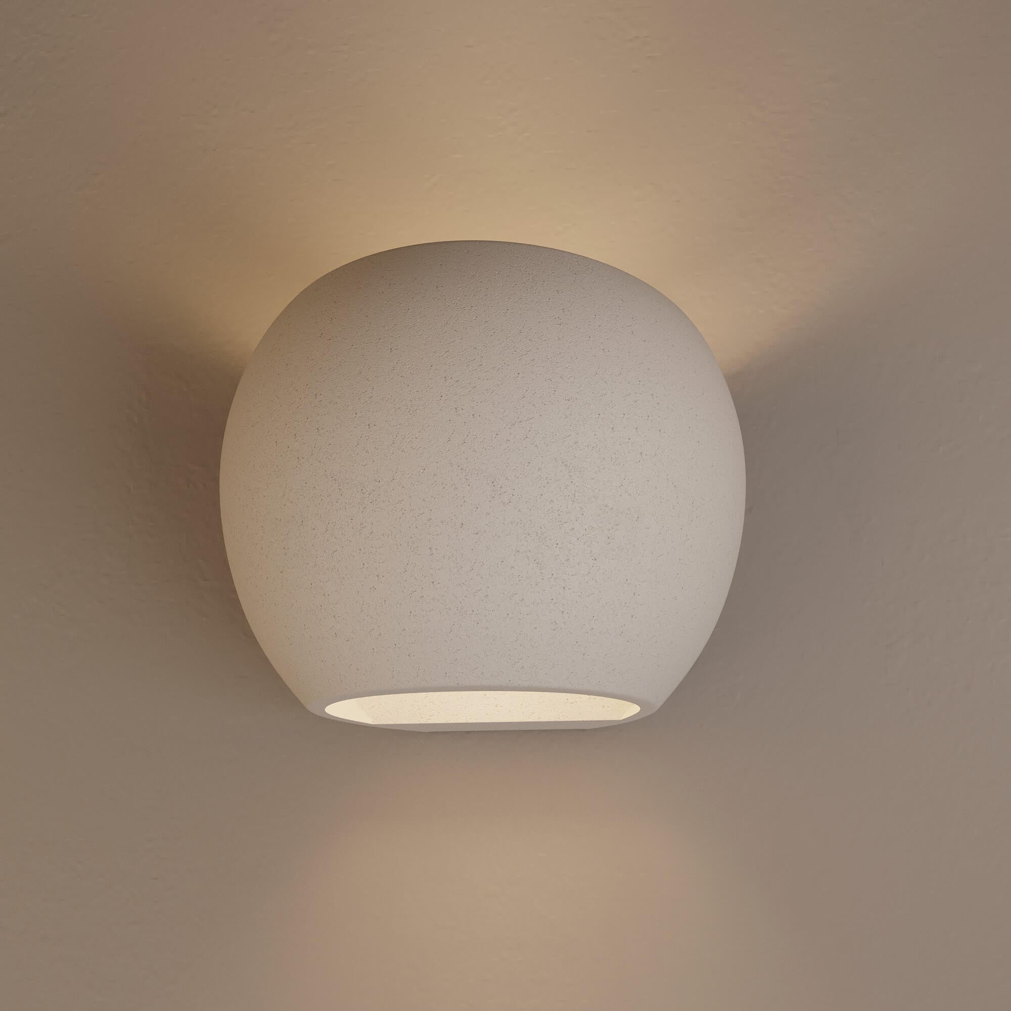 Aplique de pared concreto "Ball" - Up & down - 1 x G9