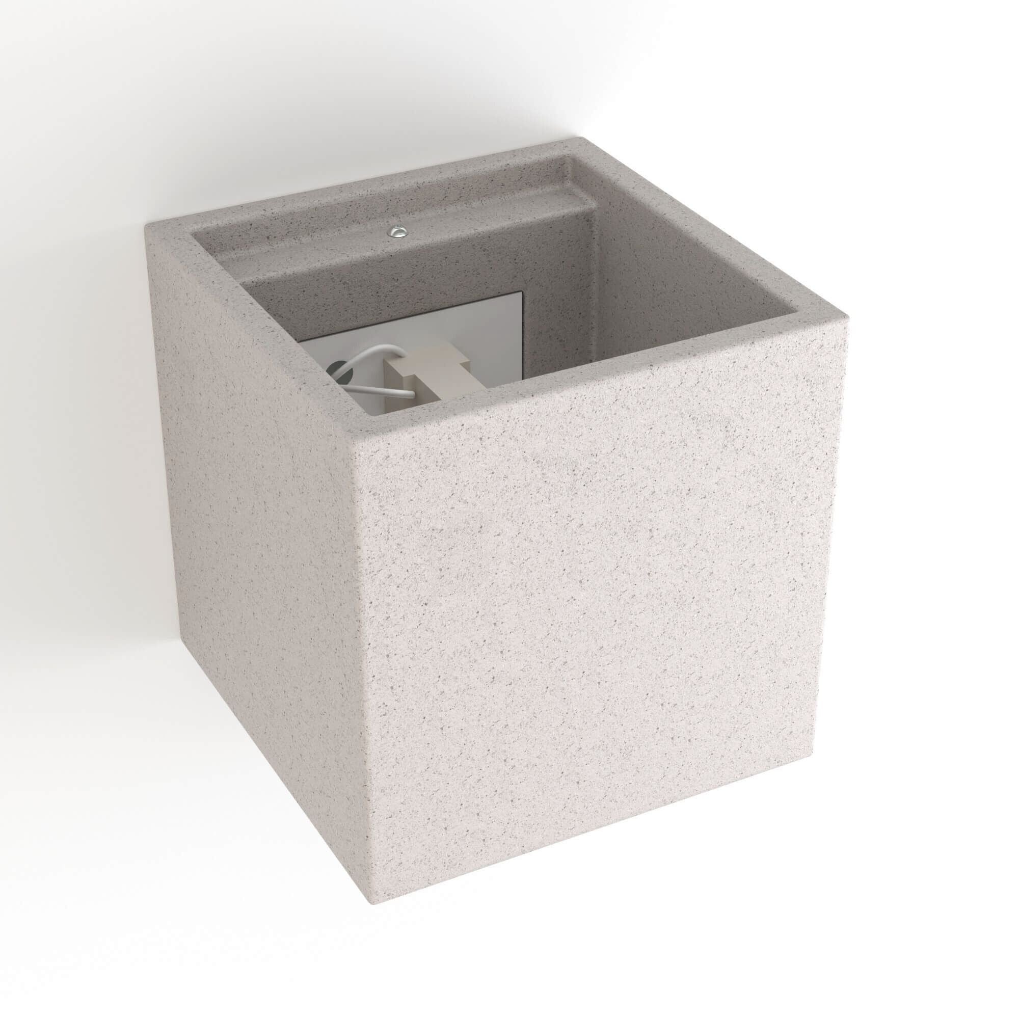 Aplique de pared concreto "Runt" - Up & down - 1 x G9
