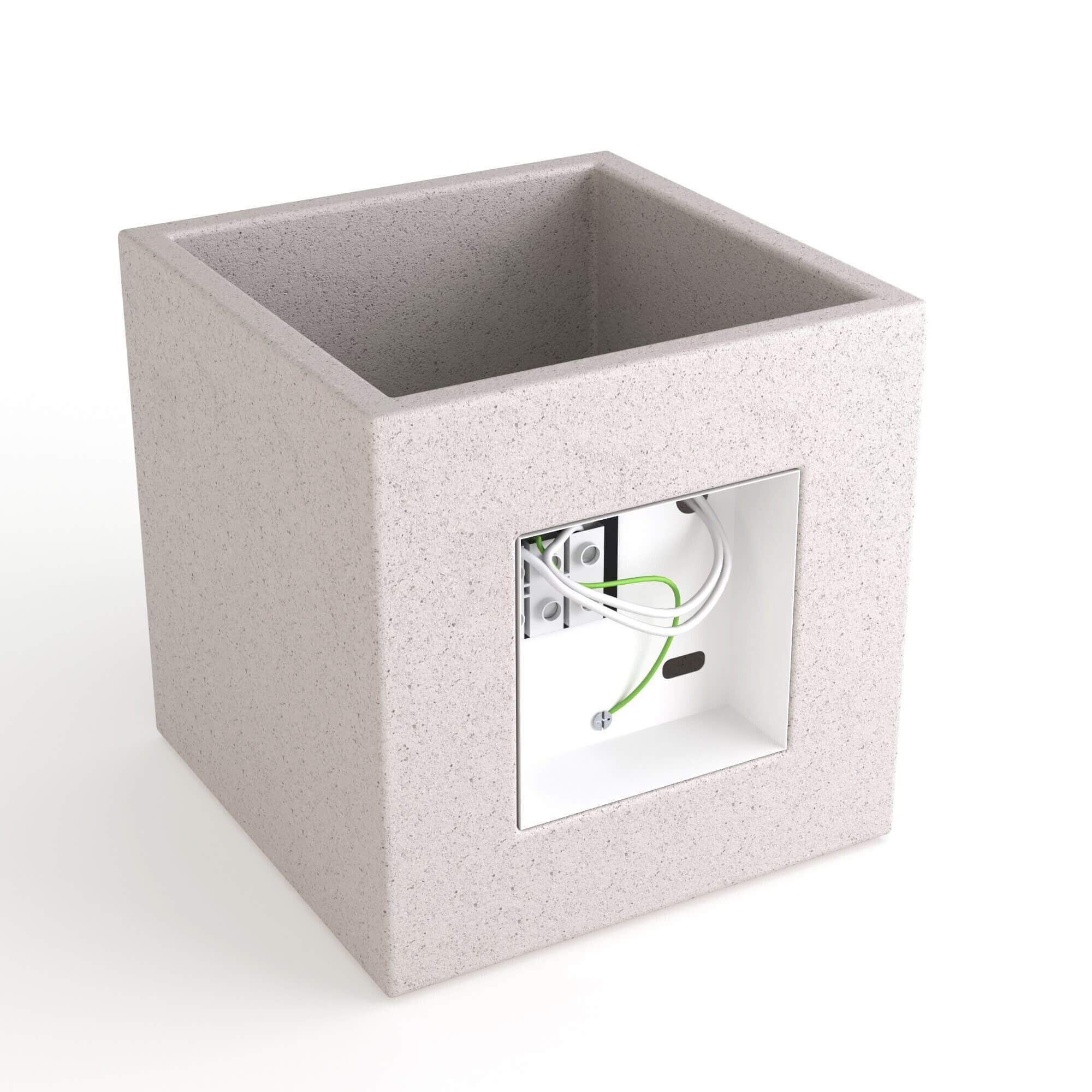 Aplique de pared concreto "Runt" - Up & down - 1 x G9