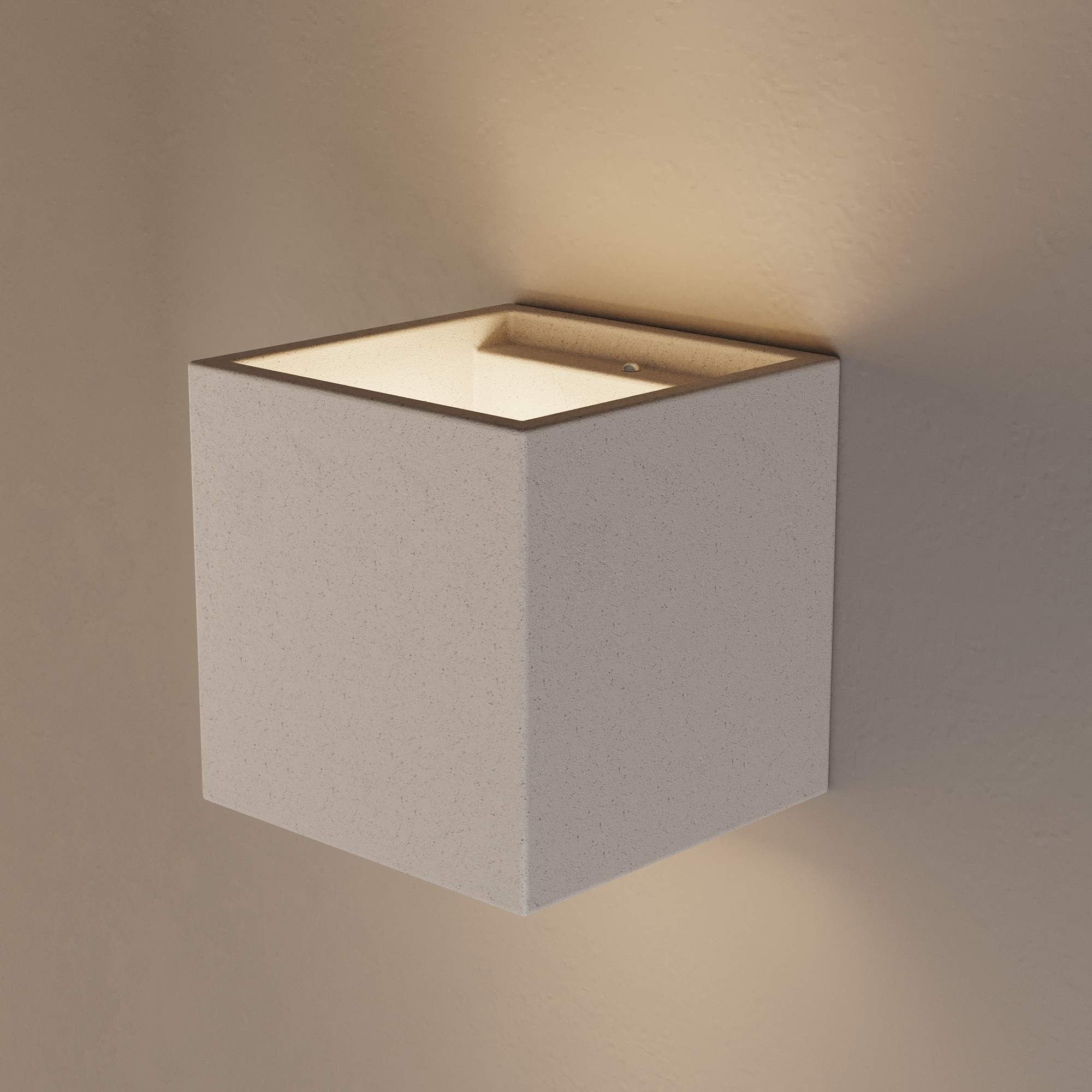 Aplique de pared concreto "Runt" - Up & down - 1 x G9
