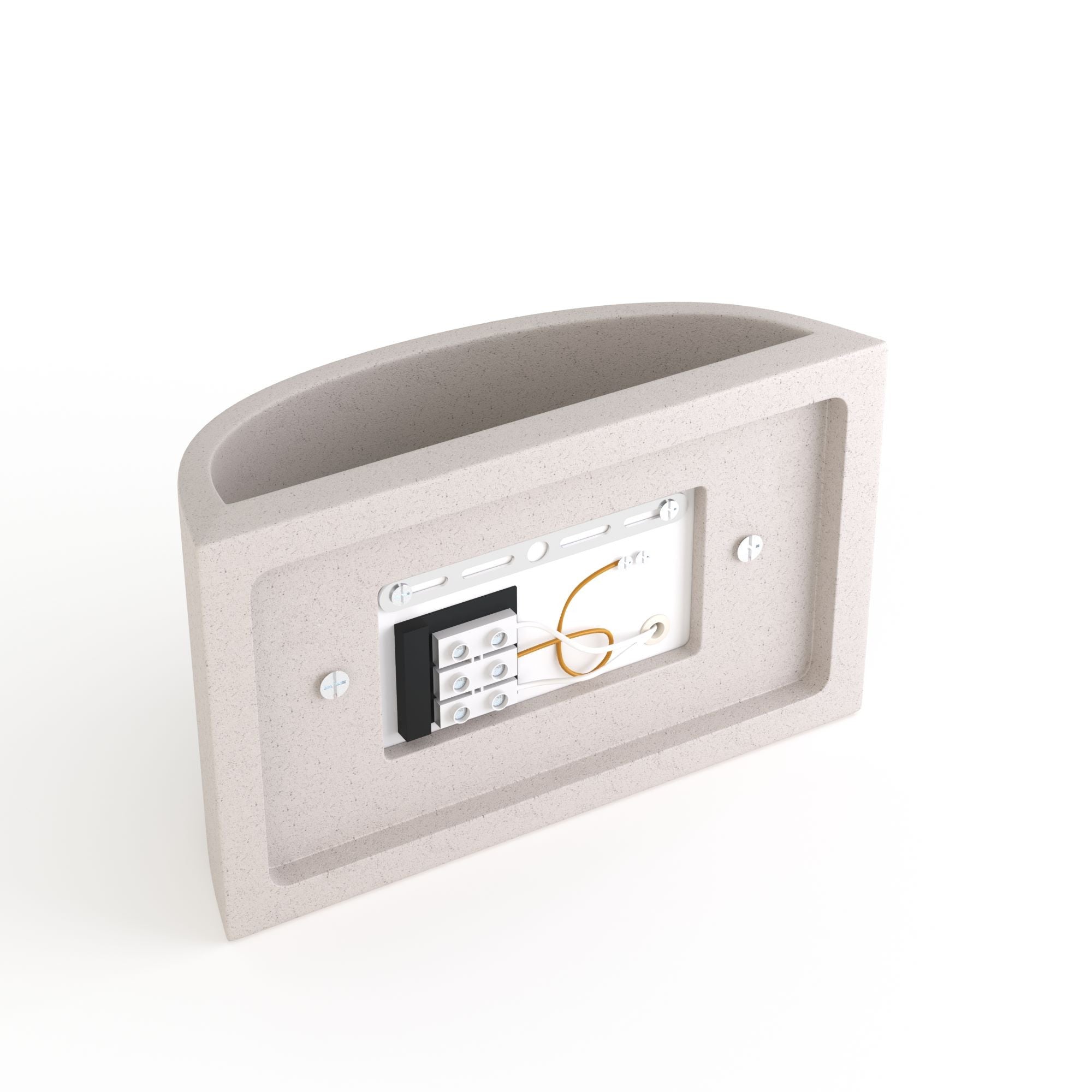 Aplique de pared concreto "Raquel" - Up & down - 1 x G9