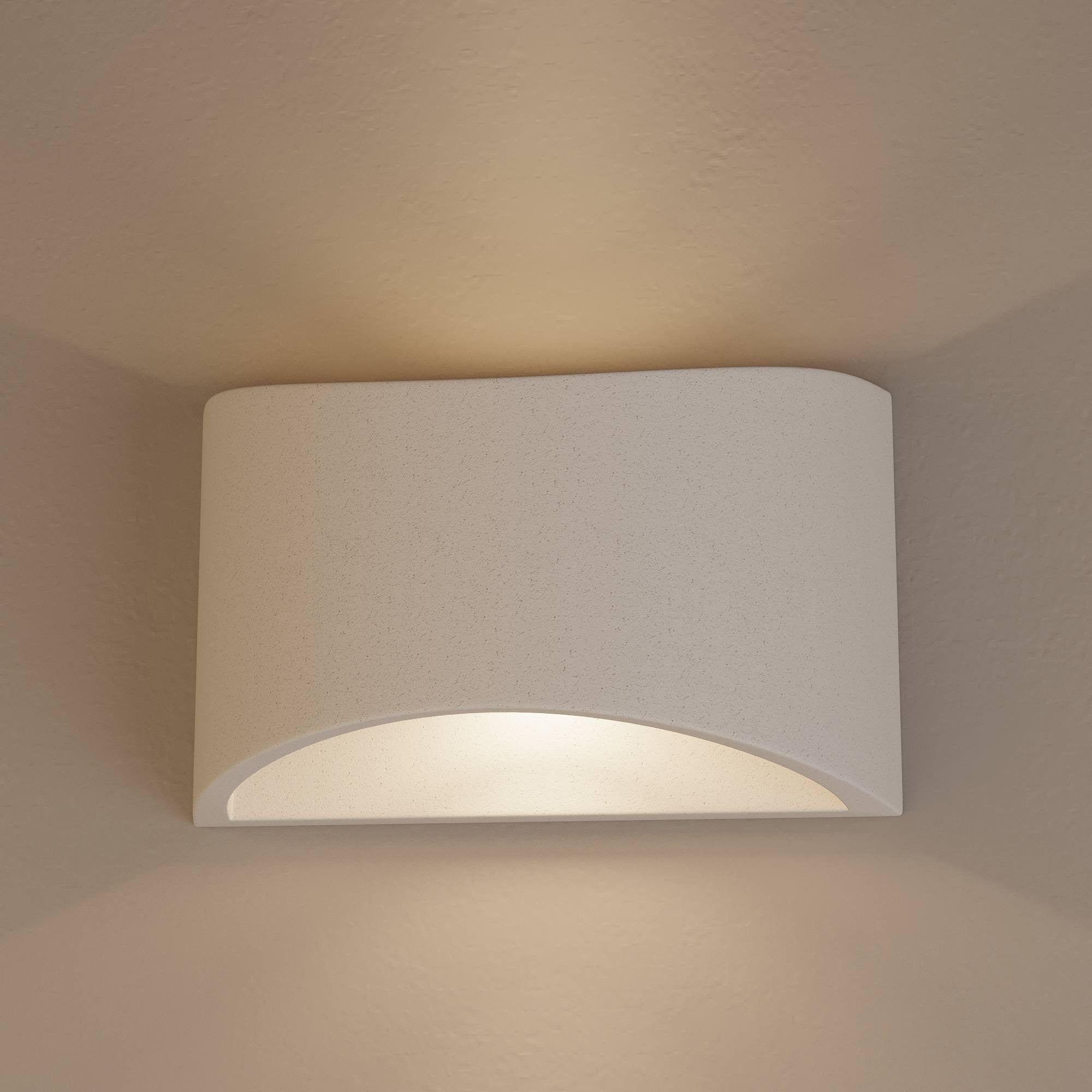 Aplique de pared concreto "Raquel" - Up & down - 1 x G9