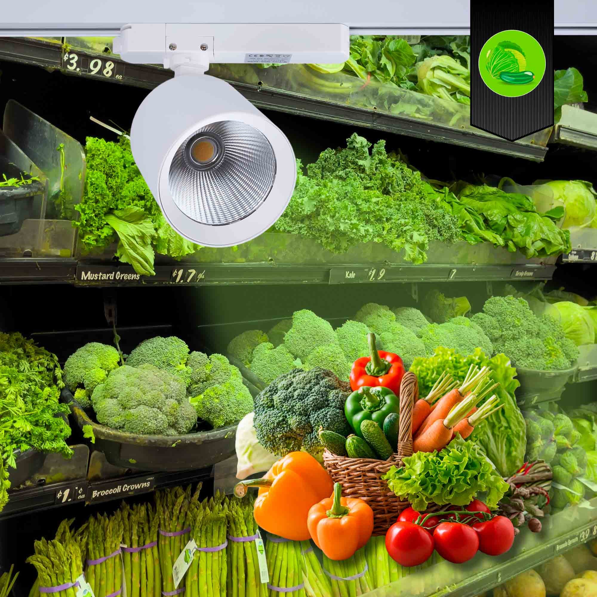 Proyector LED para carril monofásico - Verdulerías - 40W