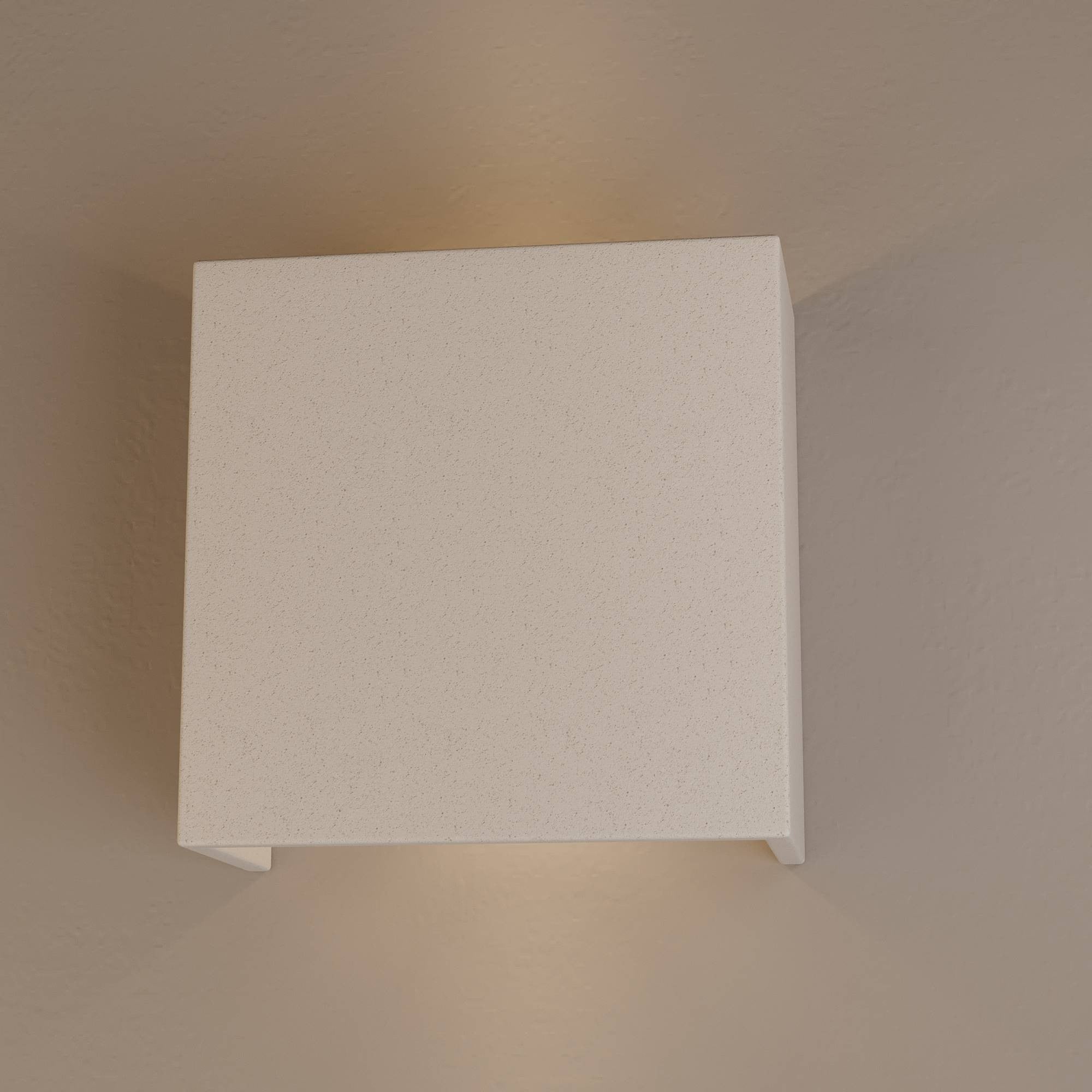 Aplique de pared concreto "Scuad" - Cuadrado - Up & down - 1 x G9