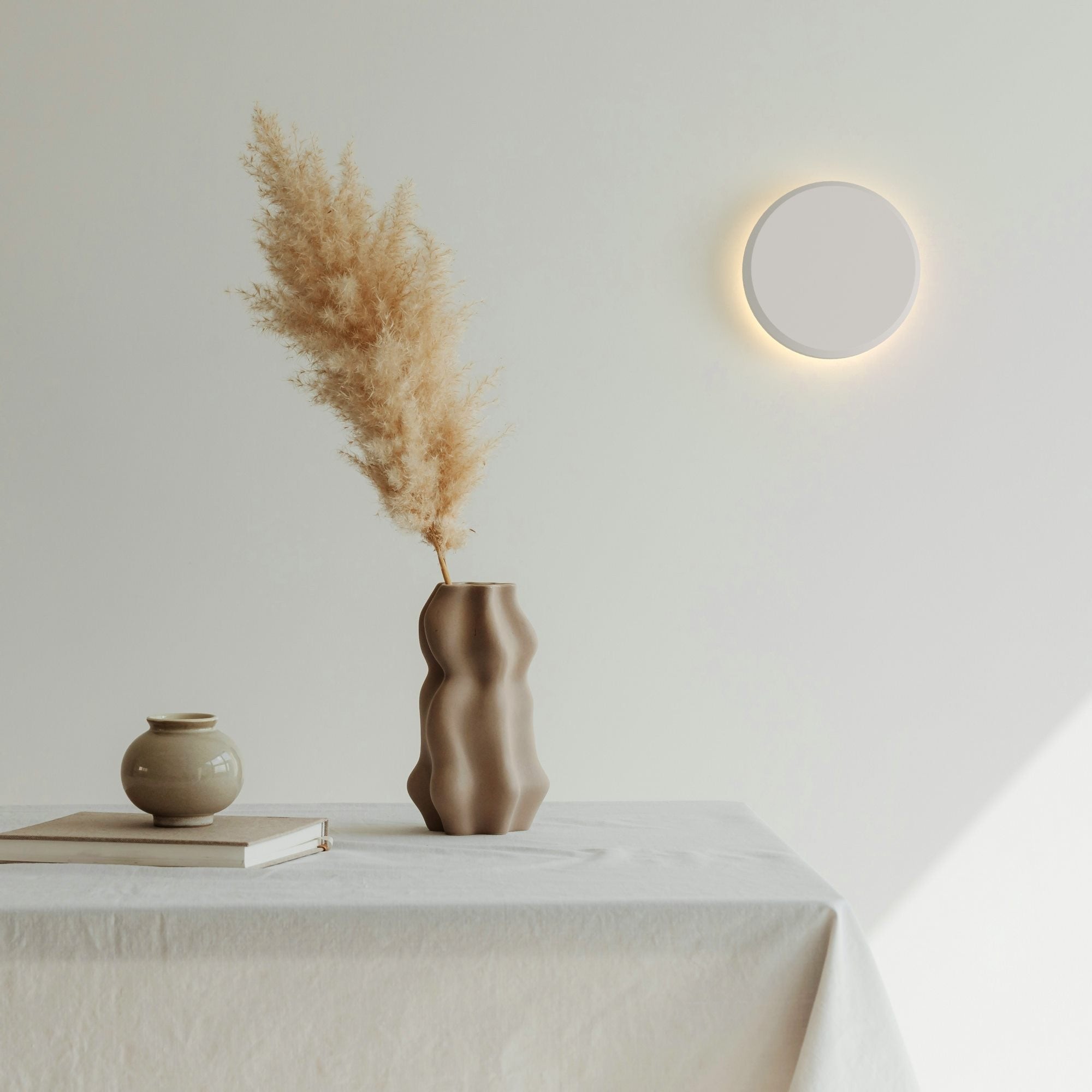 Aplique de pared escayola "Lune" - 2,5W - Luz cálida