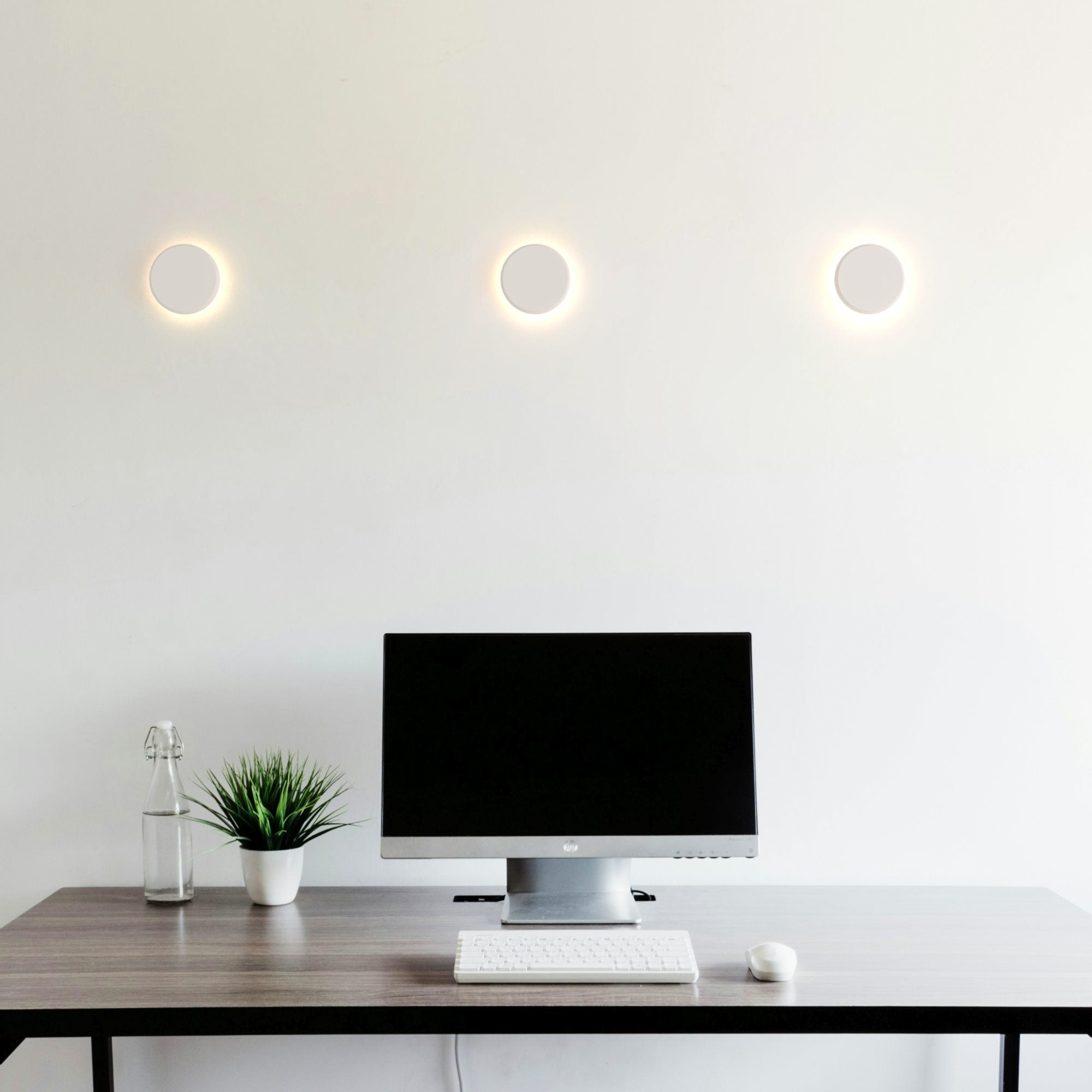 Aplique de pared escayola "Lune" - 2,5W - Luz cálida