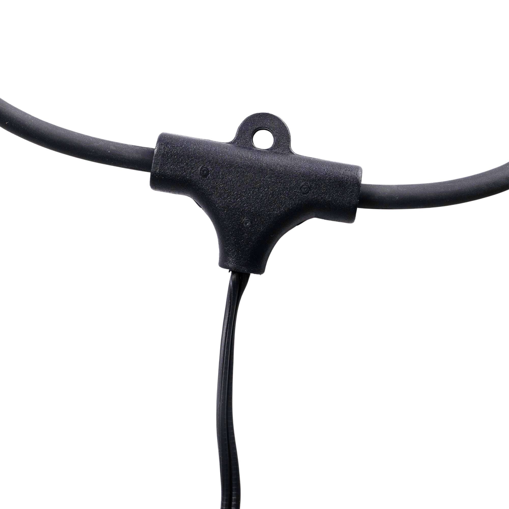 Kit guirnalda luces exterior 11,5 metros + 10 bombillas LED G45/E27 filamento 4W - 2200K - IP44