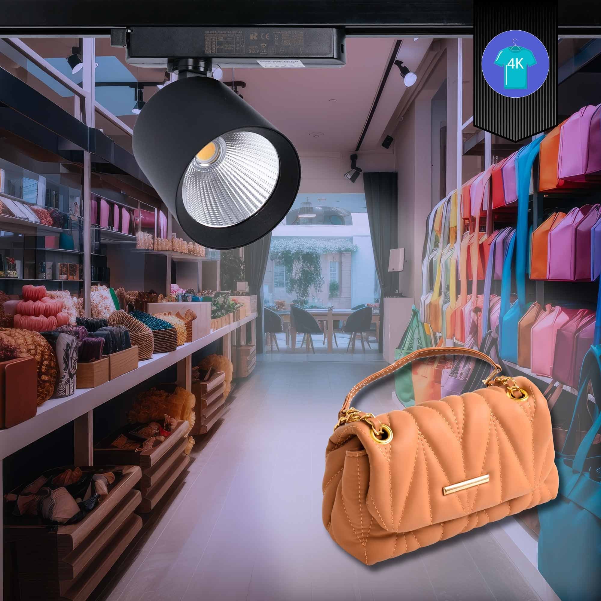 Proyector LED para carril monofásico 40W - Moda y retail