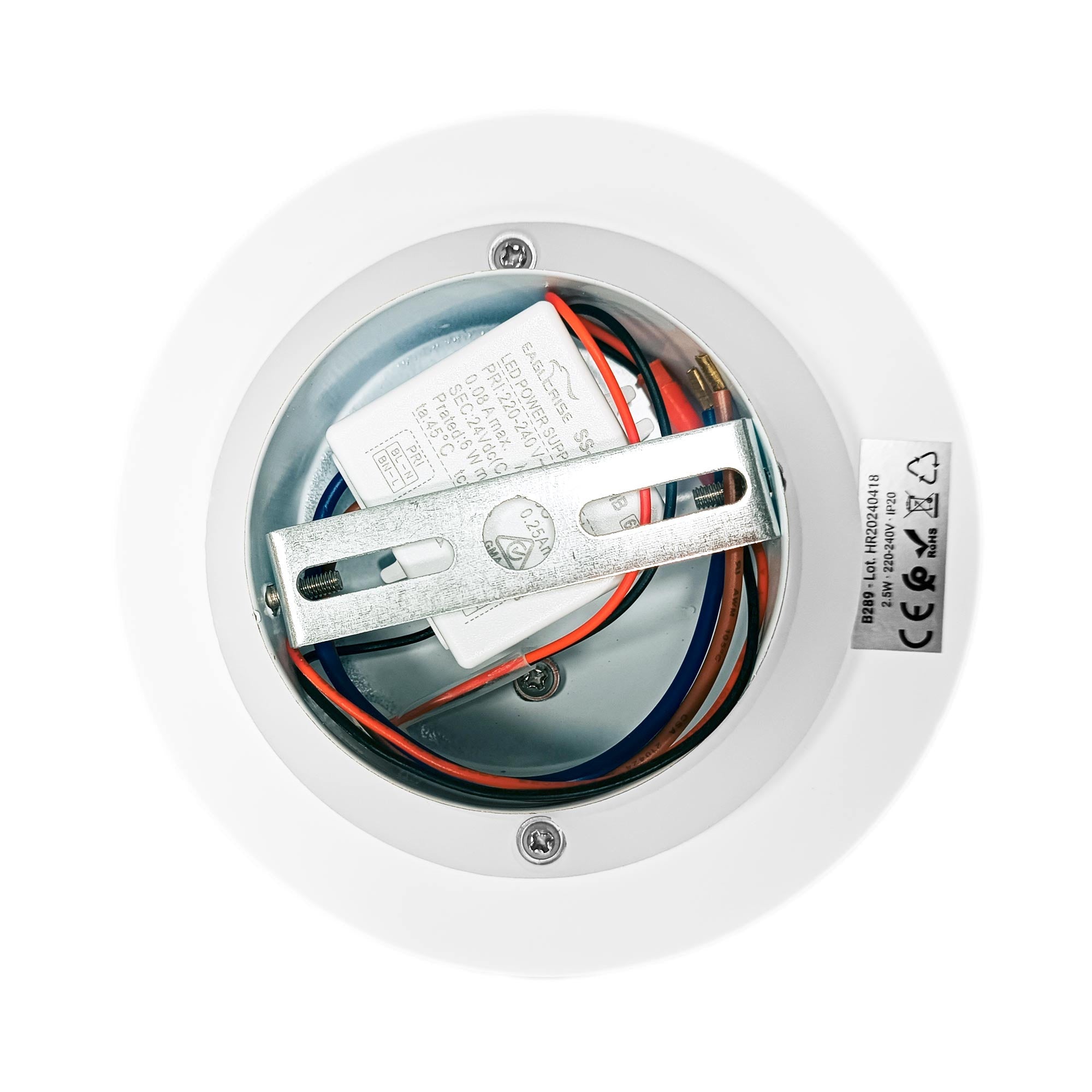Aplique de pared escayola "Lune" - 2,5W - Luz cálida