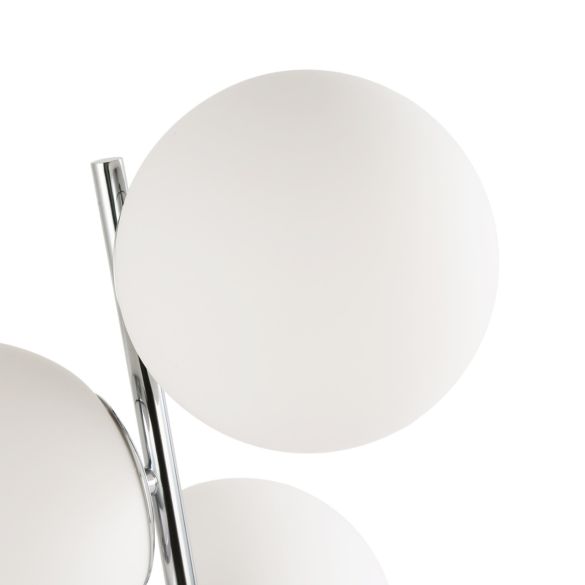 Lámpara de mesa bola cristal triple "ROM" - 3 x E27 - Ø 15cm