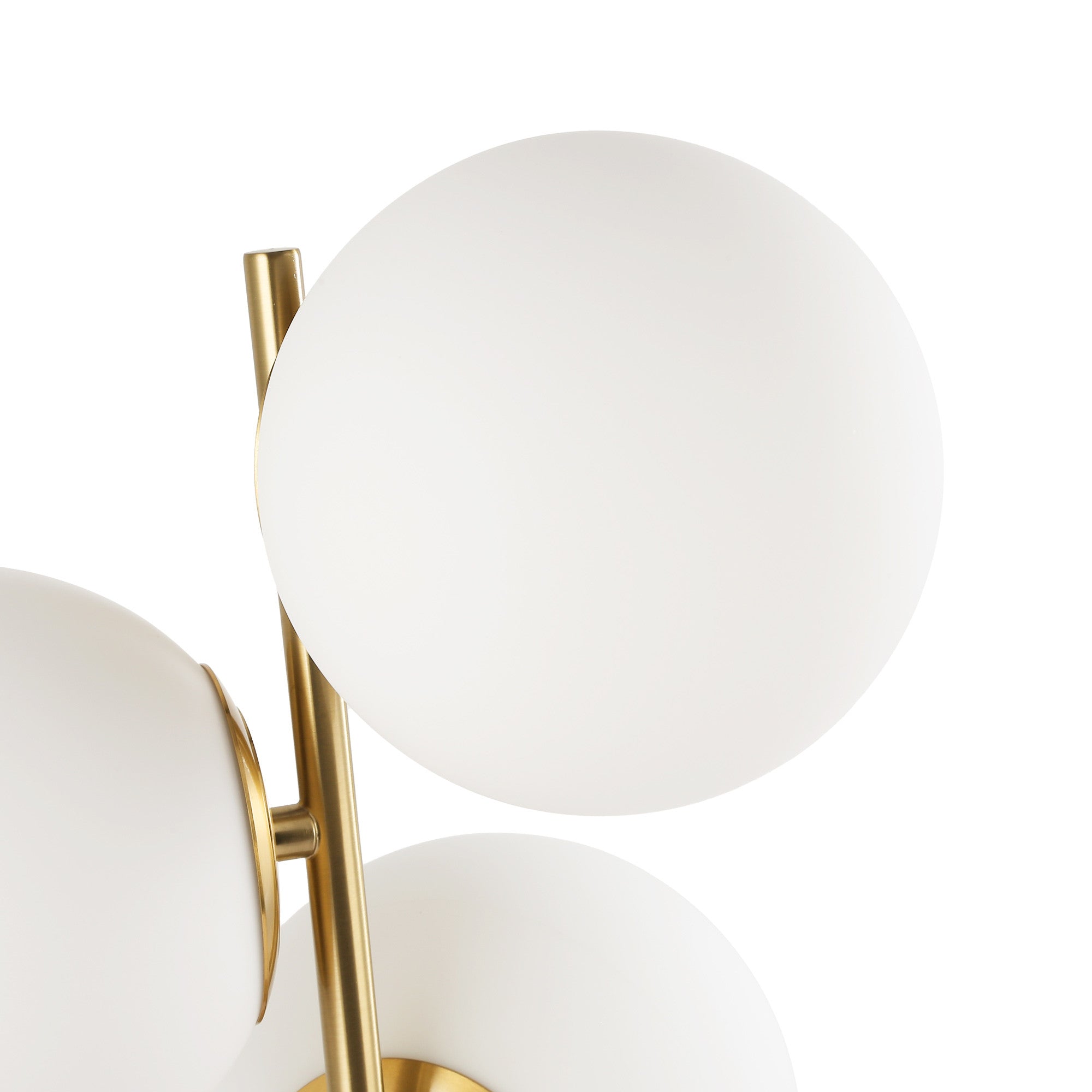 Lámpara de mesa bola cristal triple "ROM" - 3 x E27 - Ø 15cm