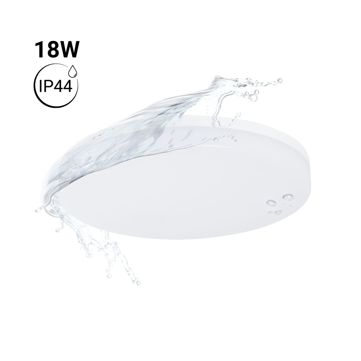 Plafón LED techo 18W - IP44 - Ø26 cm