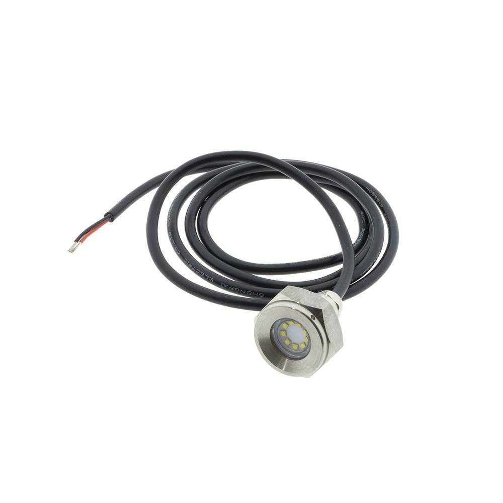 Foco LED sumergible para embarcaciones 12-24V - 27W - Blanco frío - Empotrable en tapón de drenaje