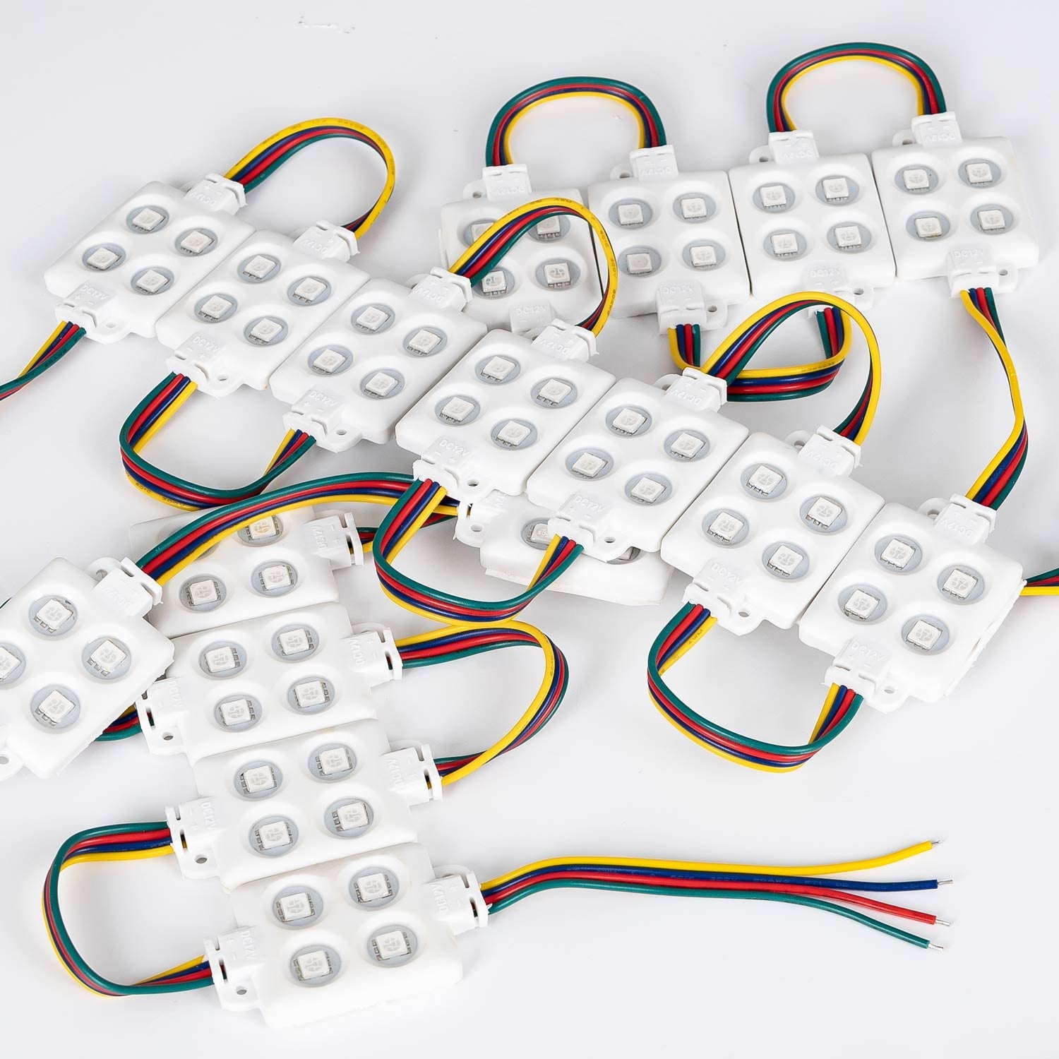 Módulo LED cuadrado para rótulos RGB - 0.96W - 12V DC - IP65 - 120º
