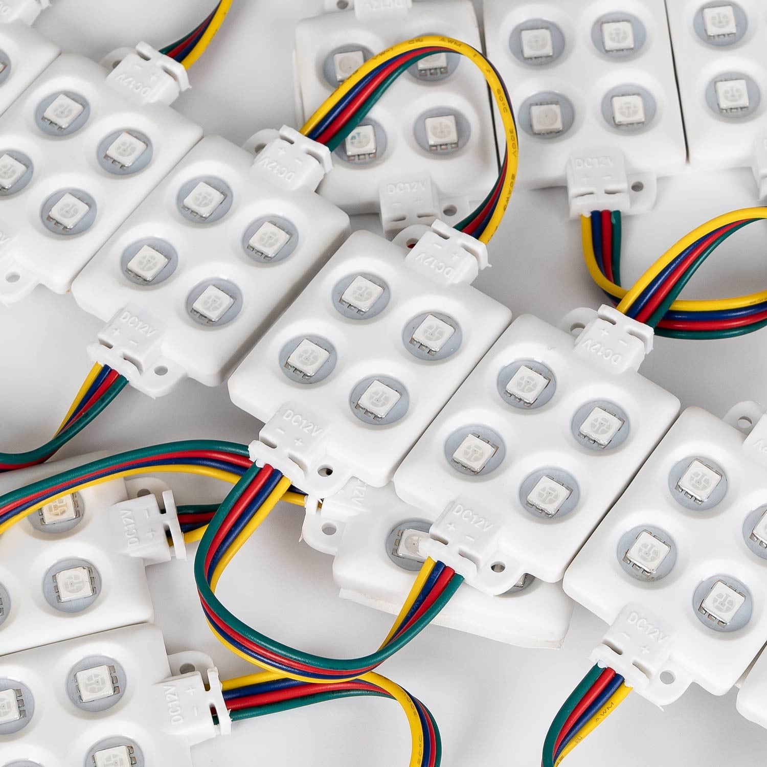 Módulo LED cuadrado para rótulos RGB - 0.96W - 12V DC - IP65 - 120º