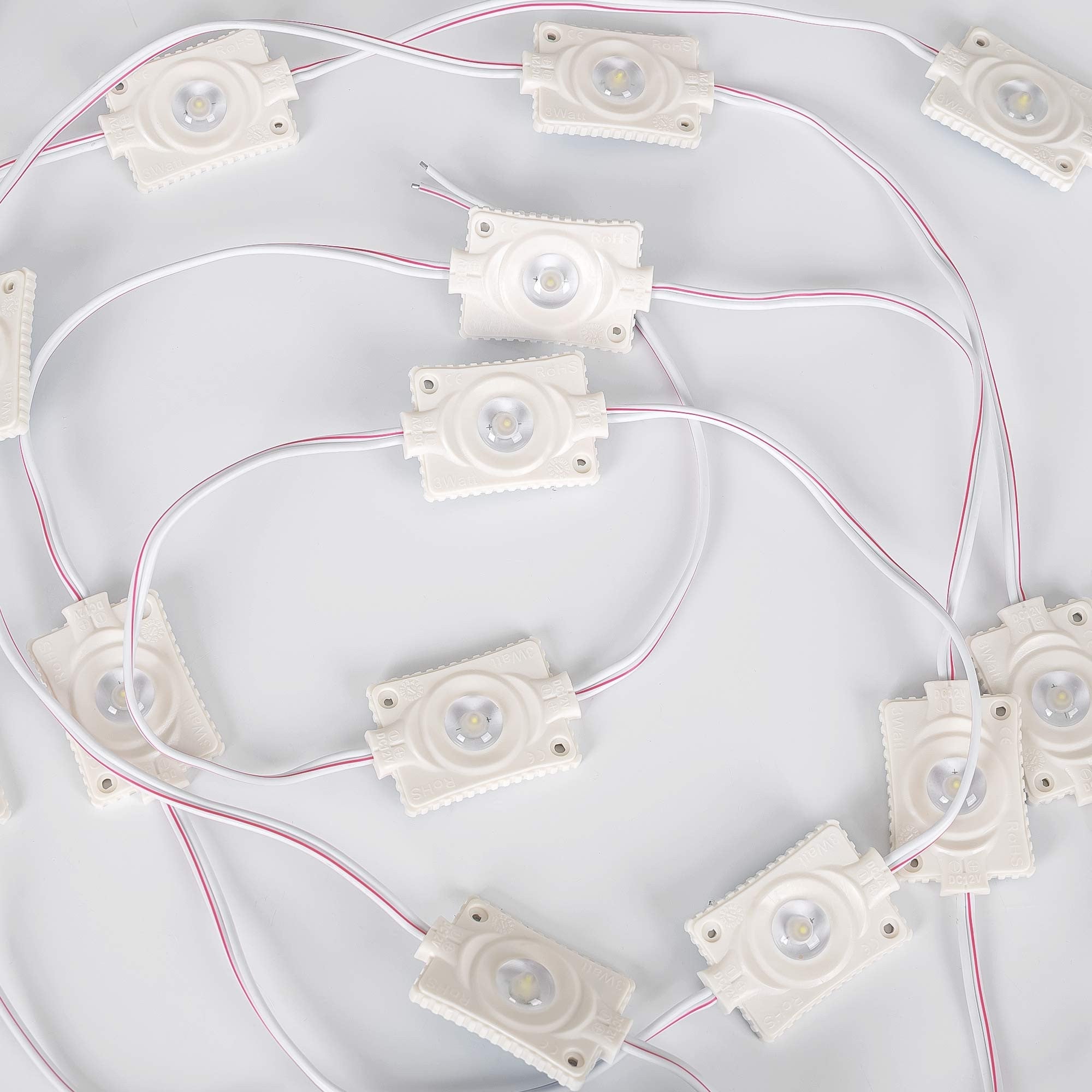 Módulos LED monocolor para rótulos - 3W - 12V -  IP65 - 160º