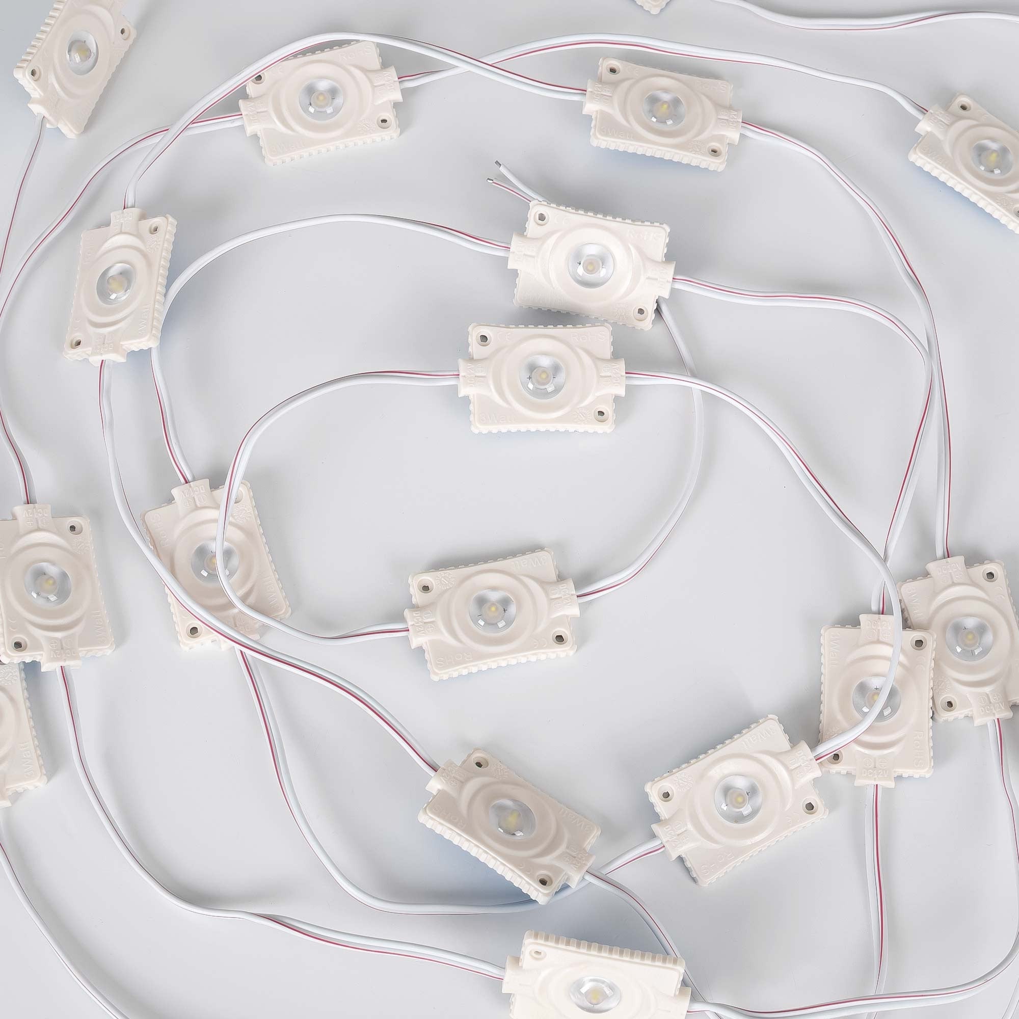 Módulos LED monocolor para rótulos - 3W - 12V -  IP65 - 160º