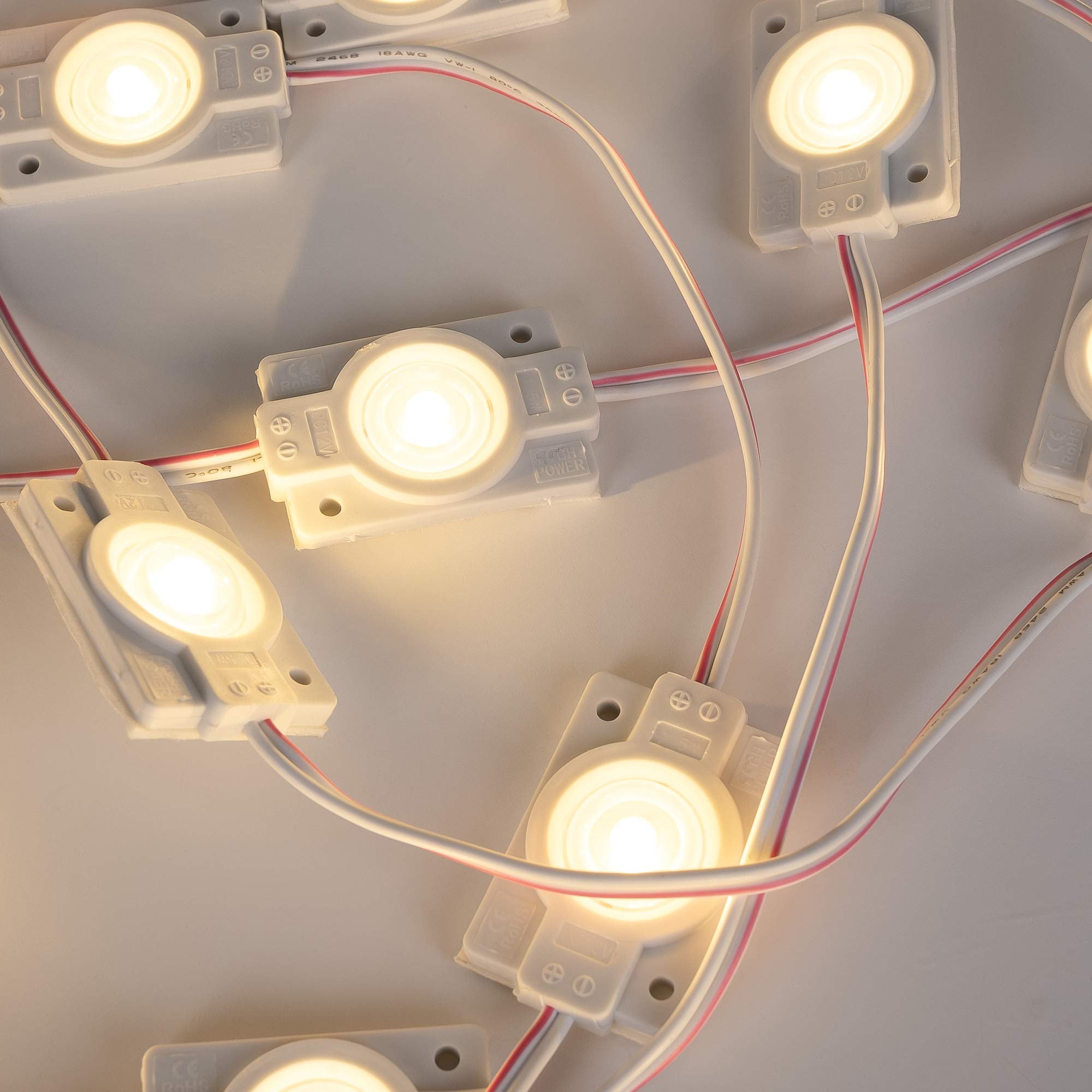 Módulos LED monocolor para rótulos - 1,5W - 12V -  IP65 - 160º